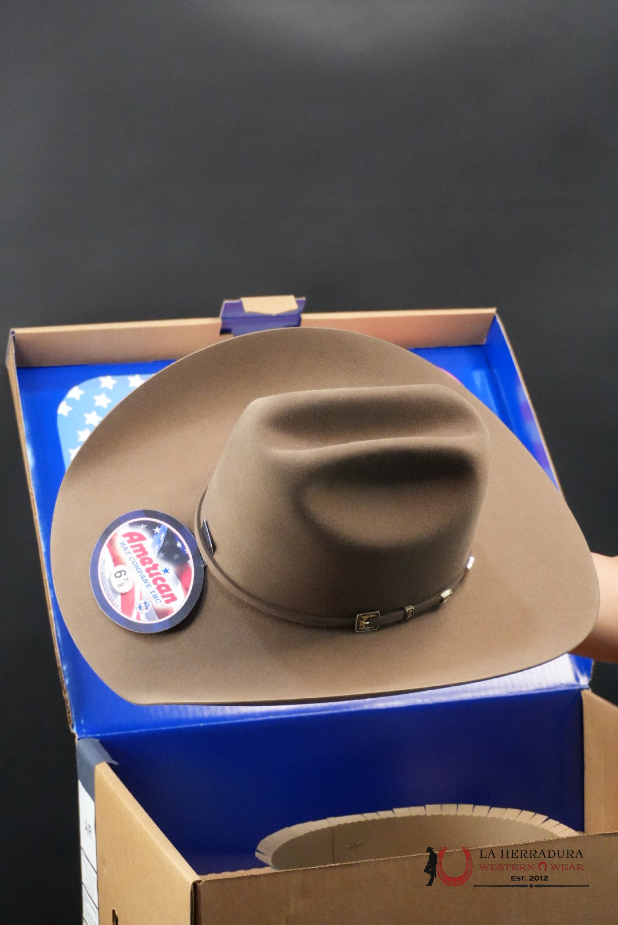 100x American Felt Hat Pecan TEJANA