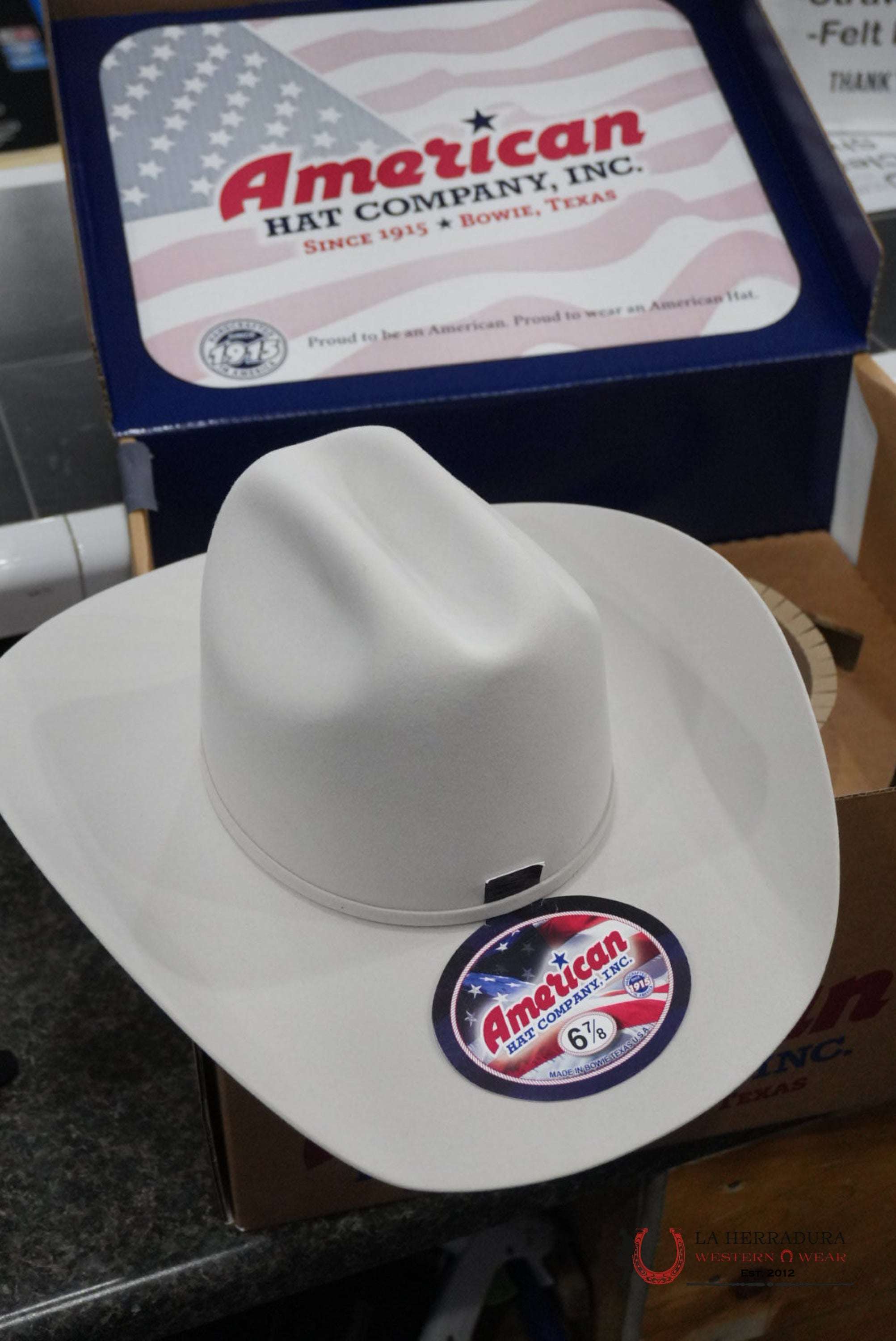 100x American Felt Hat Silver Sand TEJANA