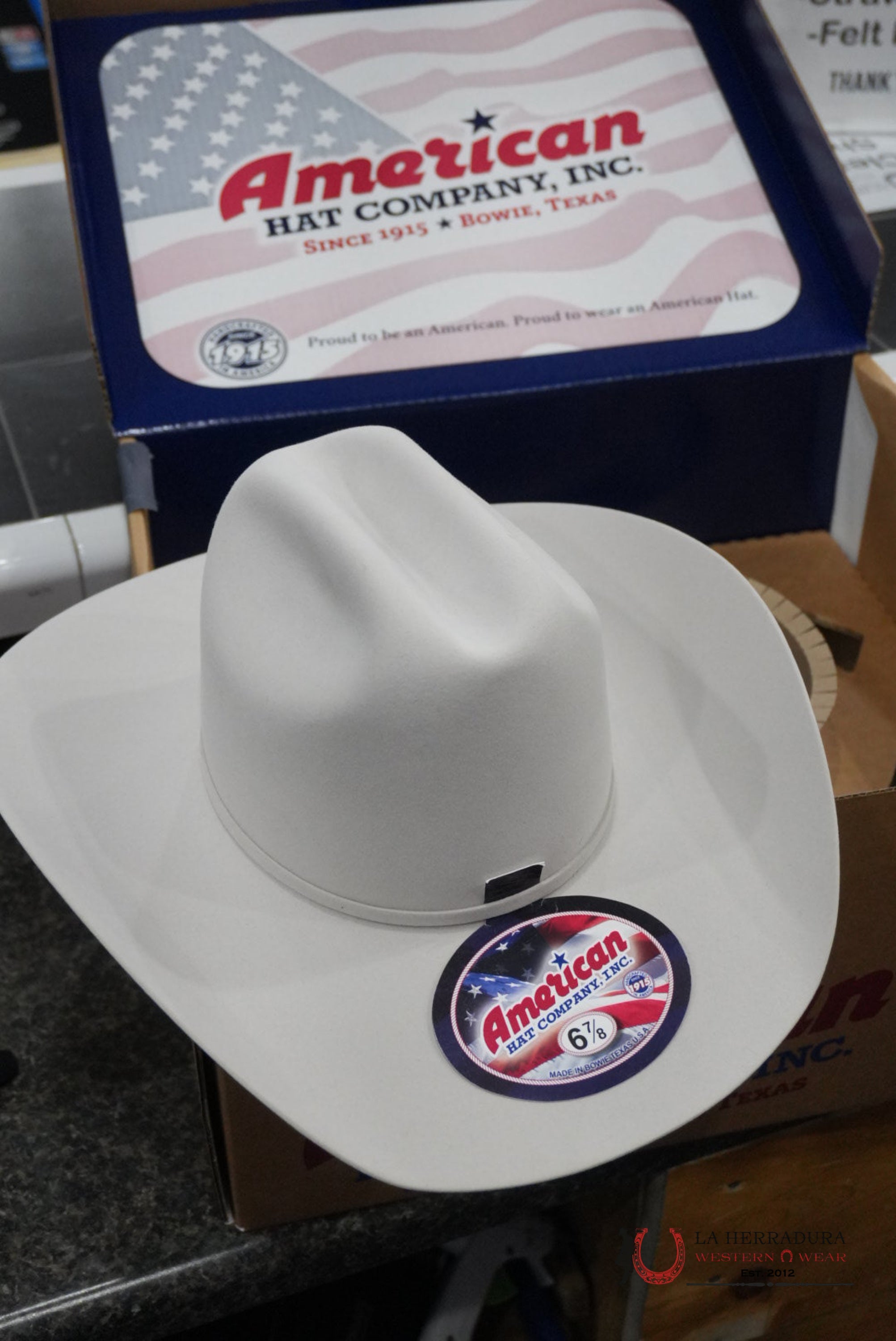 100x American Felt Hat Silver Sand TEJANA