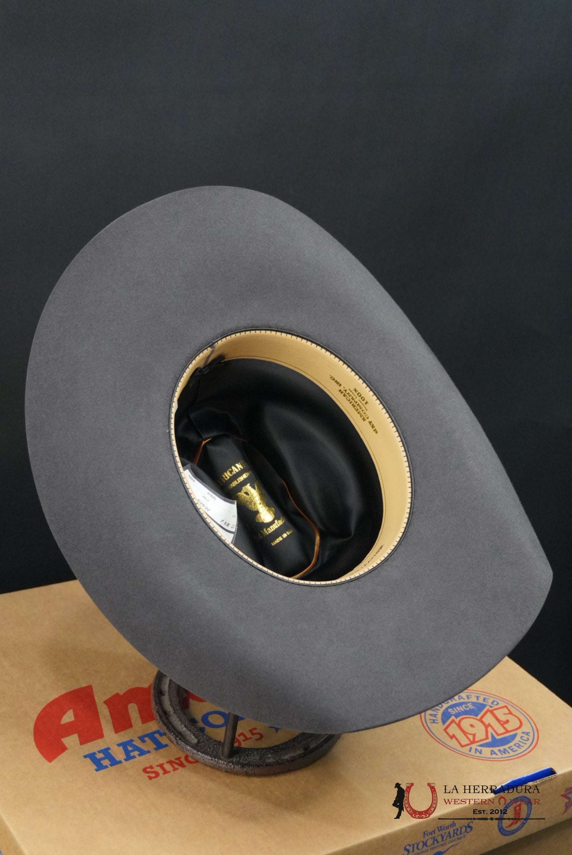 100x American Felt Hat Steel TEJANA
