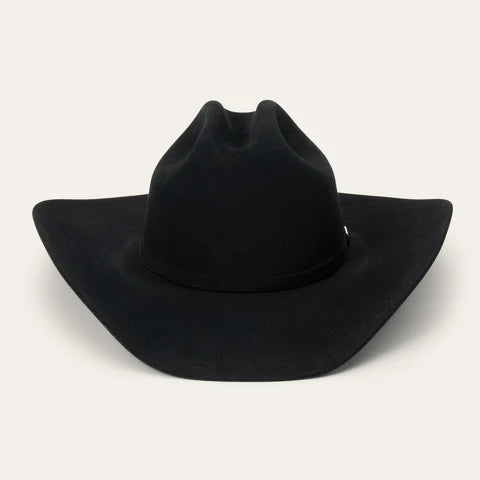 STETSON 100X THE GOLDEN EAGLE BLACK COPA CHICA PREMIUM FELT HAT