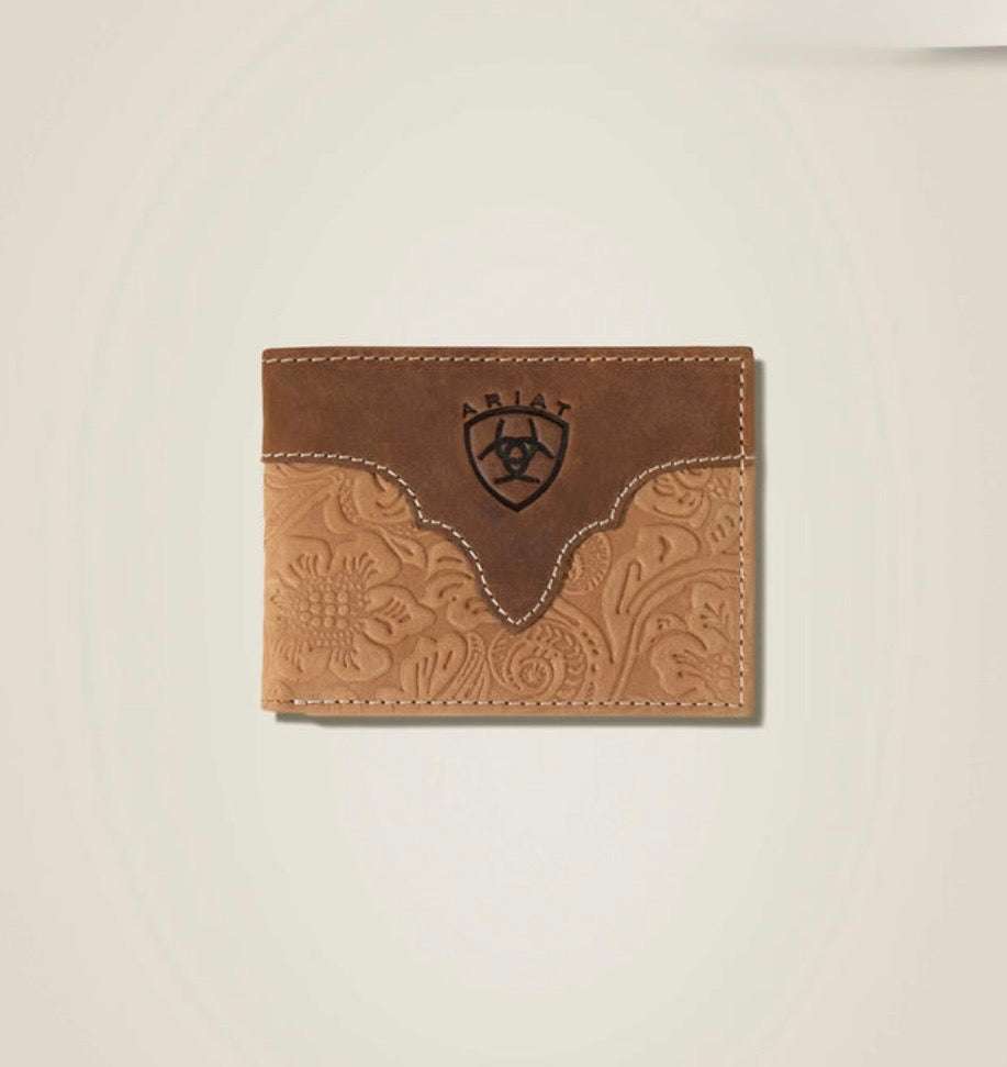 ARIAT MENS BROWN BIFOLD WALLET- A3555702 Laherradurawwnc.com