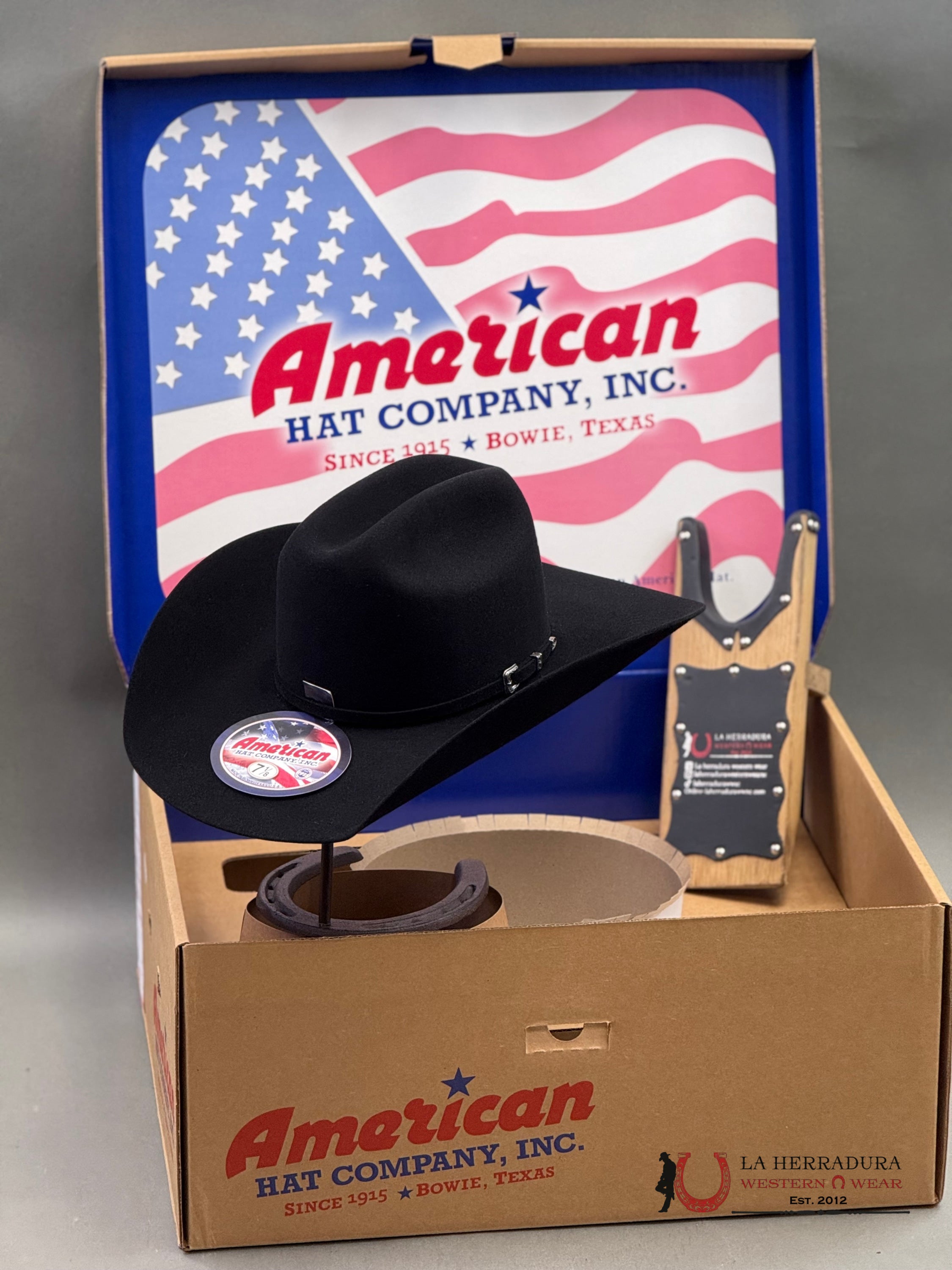 10X American Felt Hat Black Tejana
