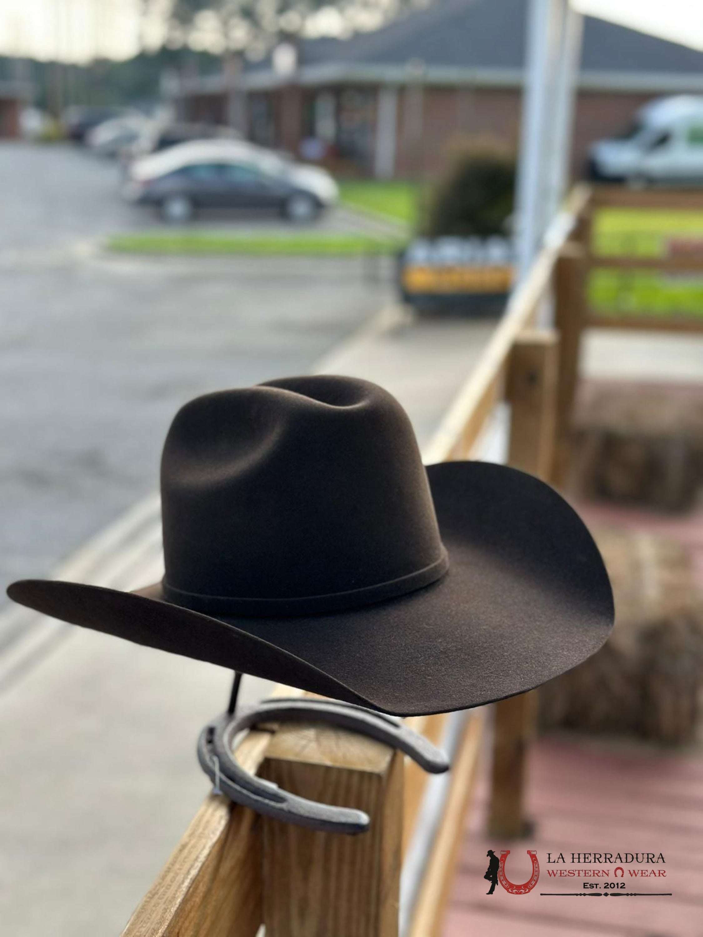 10X American Felt Hat Chocolate Tejana