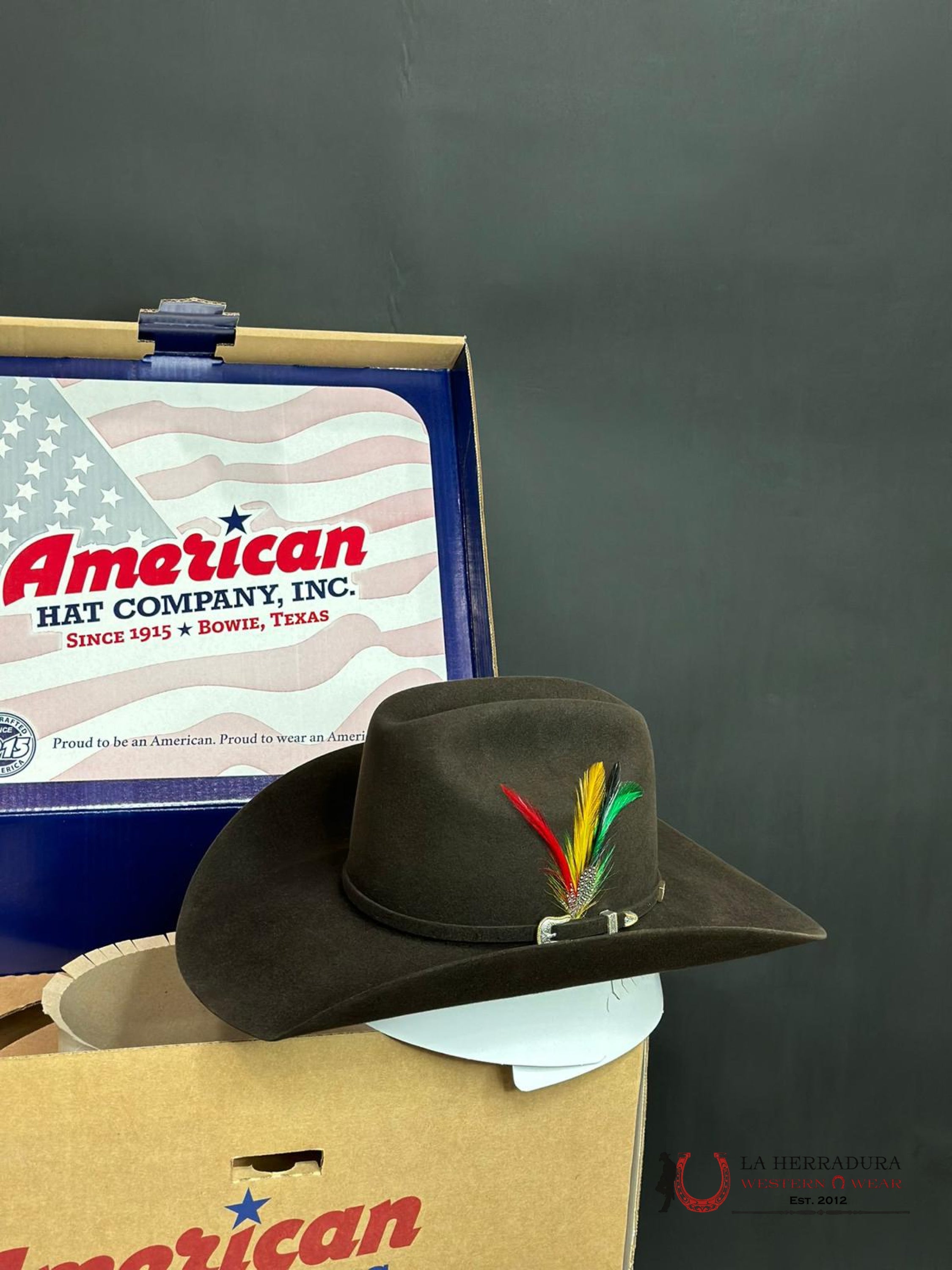 10X American Felt Hat Chocolate Tejana