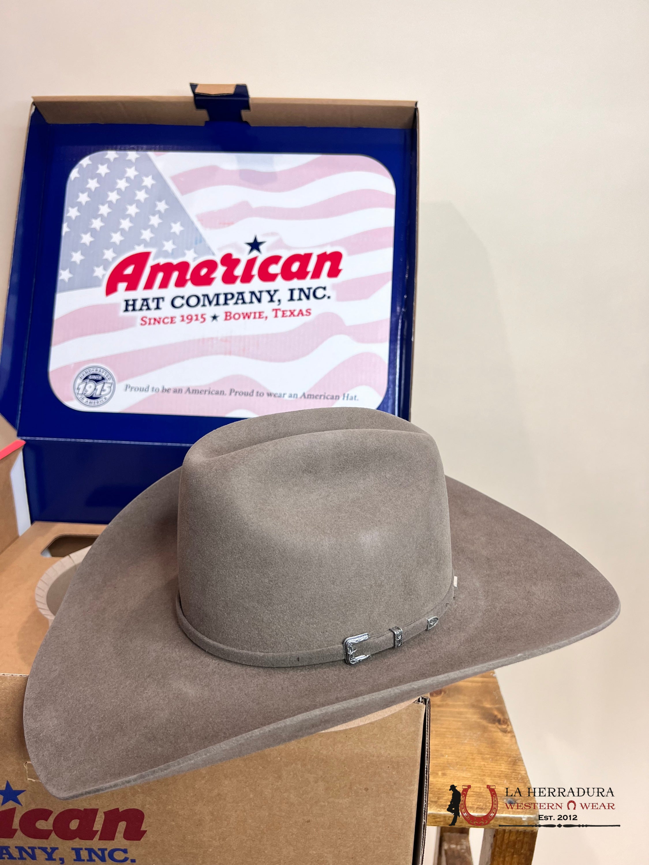10X American Felt Hat Pecan Tejana