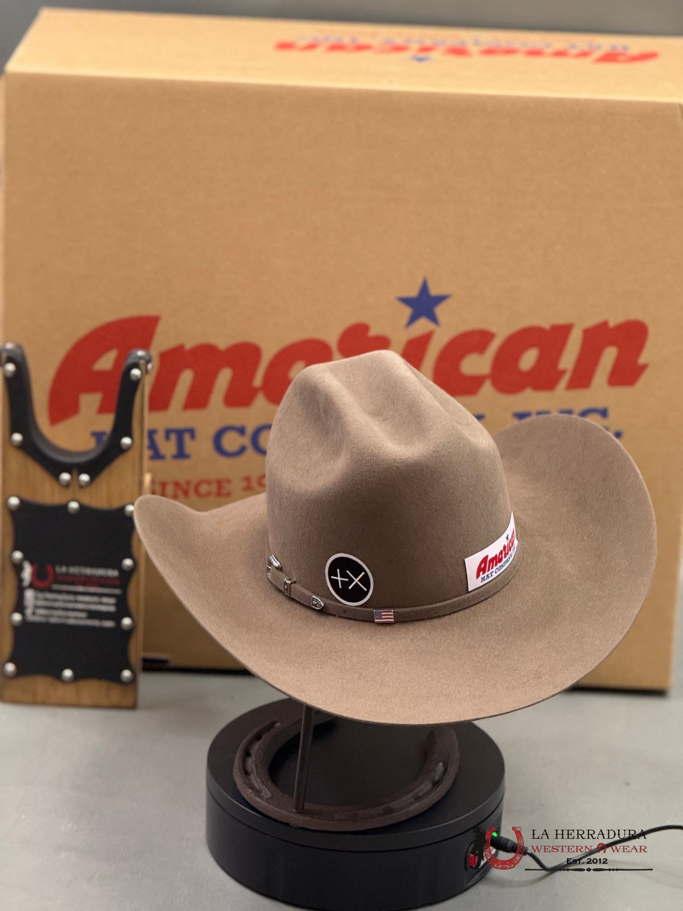 10X American Felt Hat Pecan Tejana