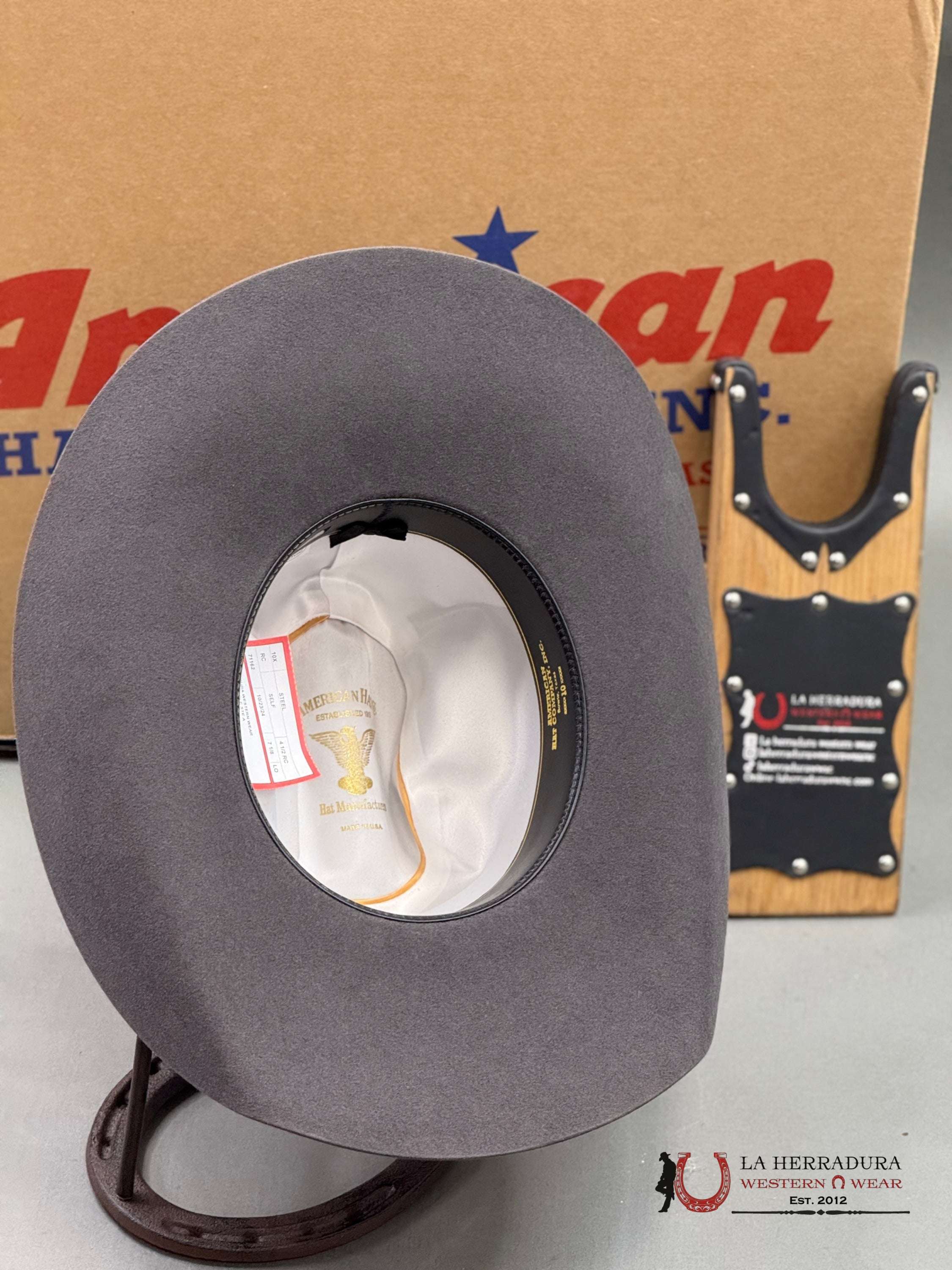 10X American Felt Hat Steel Tejana
