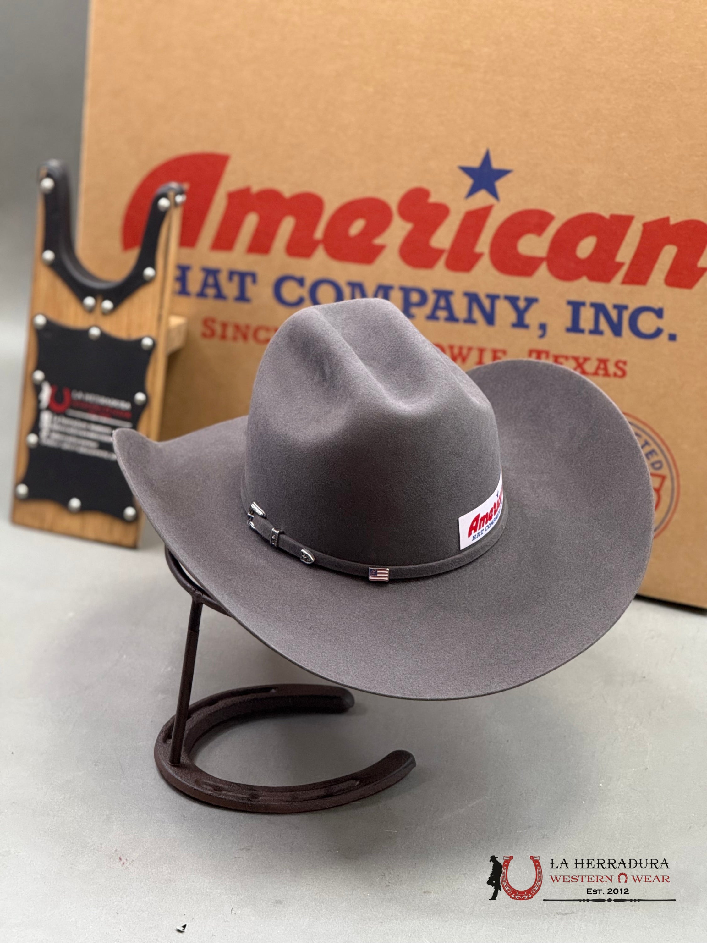 10X American Felt Hat Steel Tejana