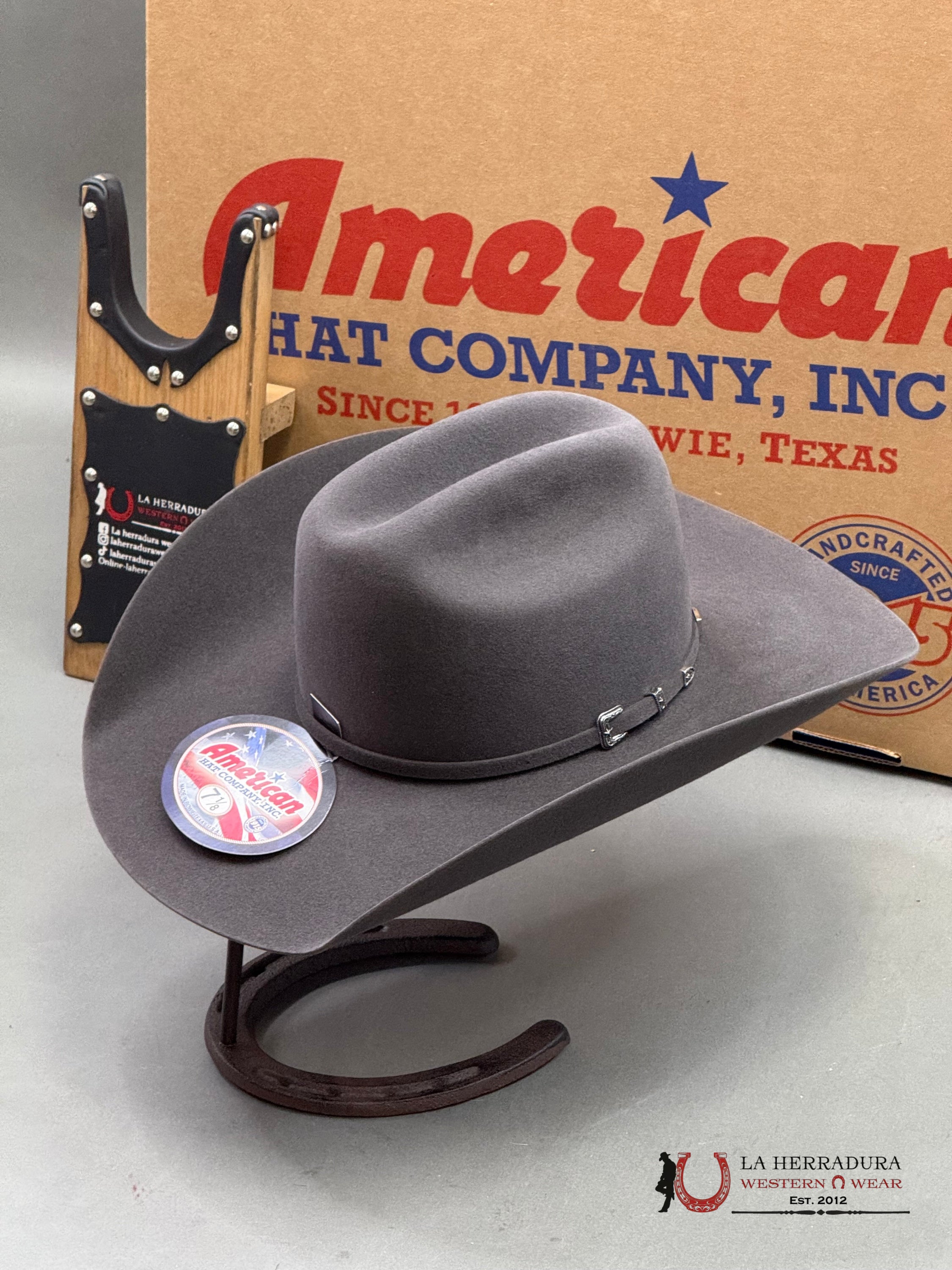 10X American Felt Hat Steel Tejana