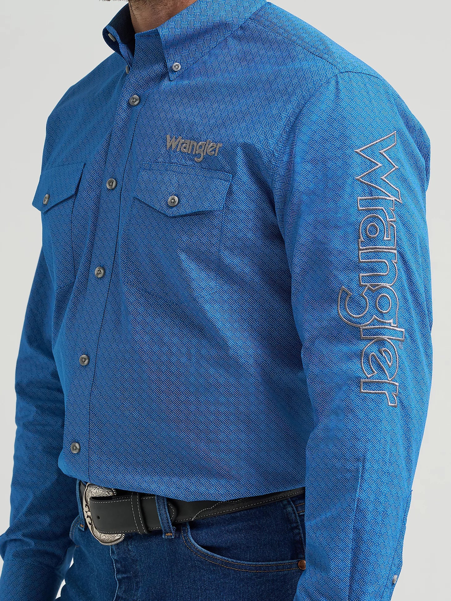 WRANGLER SHIRT CLASSIC FIT BLUE 112369443