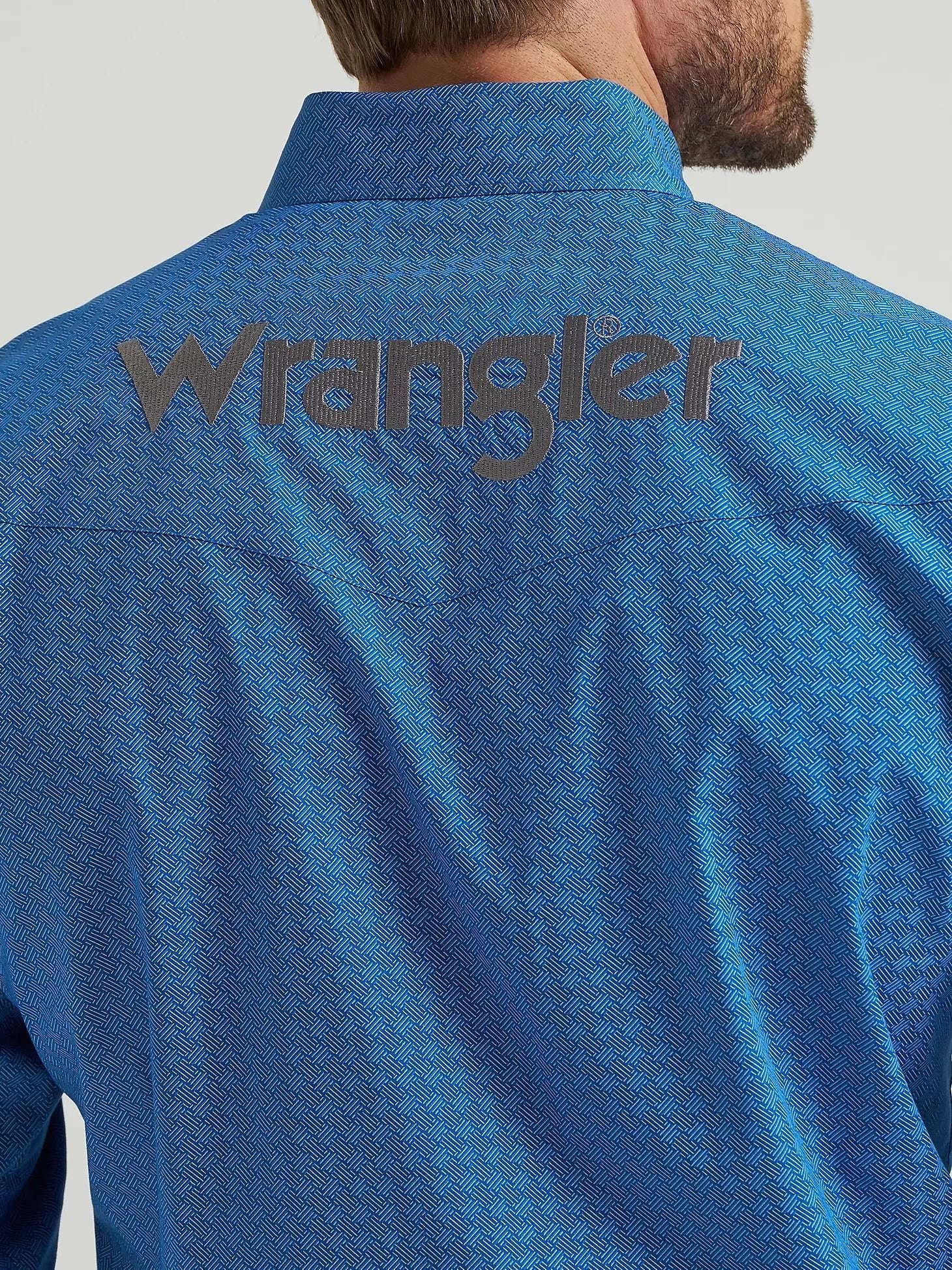 WRANGLER SHIRT CLASSIC FIT BLUE 112369443 Laherradurawwnc.com