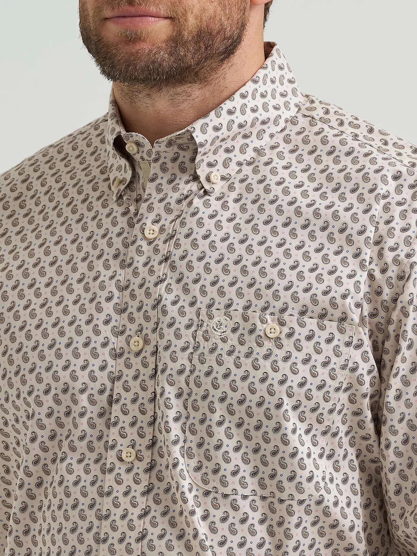 WRANGLER MEN GEORGE STRAIT LS SHIRT -112369580 Laherradurawwnc.com