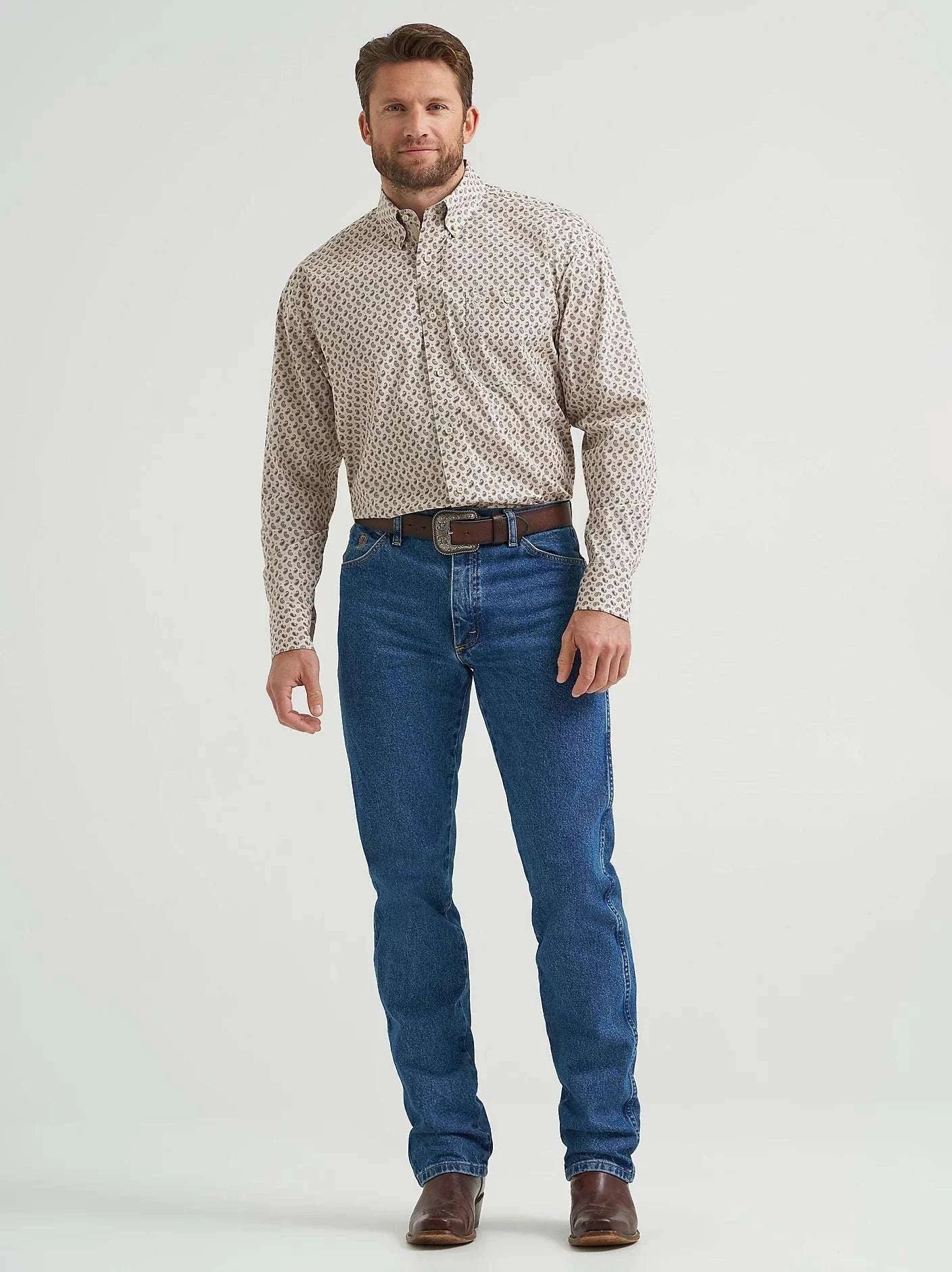 WRANGLER MEN GEORGE STRAIT LS SHIRT -112369580 Laherradurawwnc.com