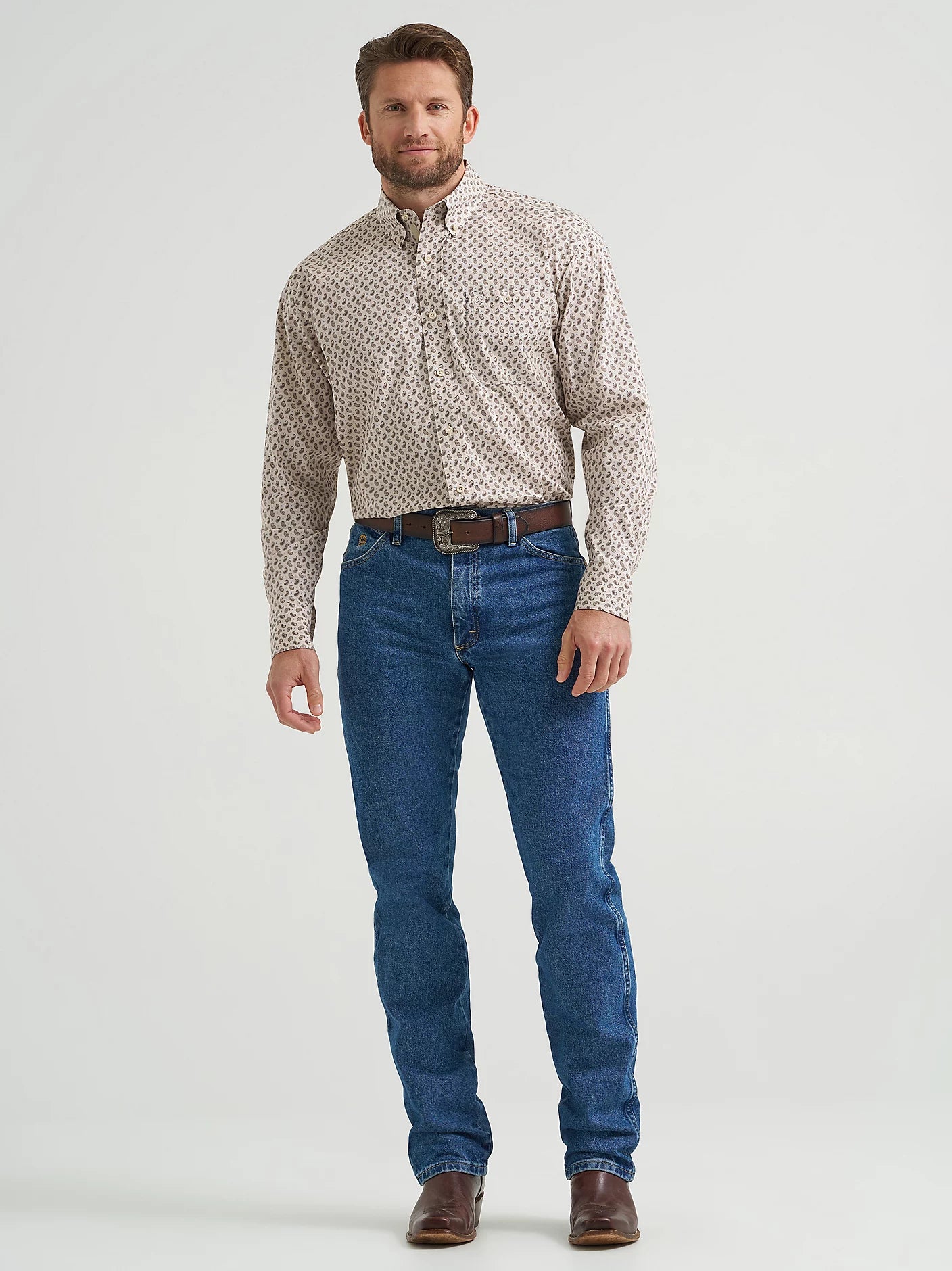 WRANGLER MEN GEORGE STRAIT LS SHIRT -112369580 Laherradurawwnc.com