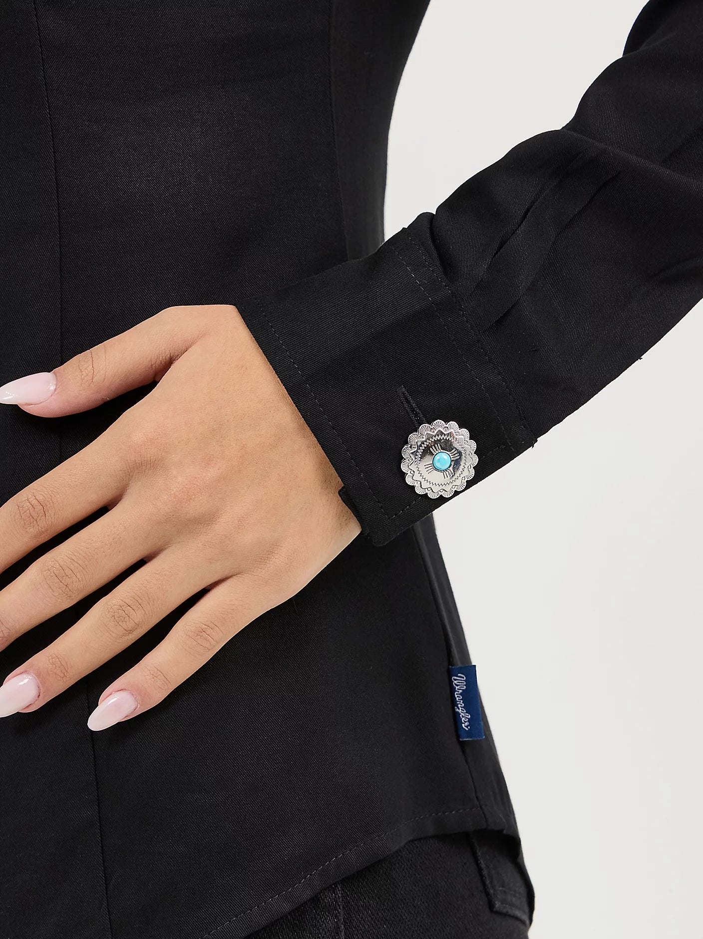 WRANGLER WOMEN SHIRT BLACK RETRO 112371916