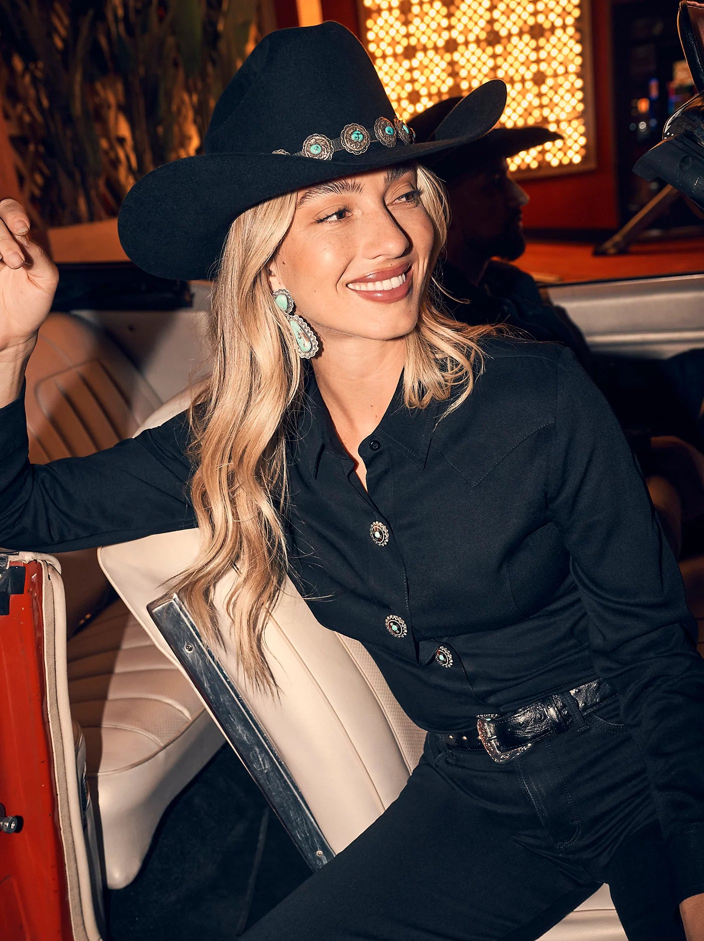 WRANGLER WOMEN SHIRT BLACK RETRO 112371916