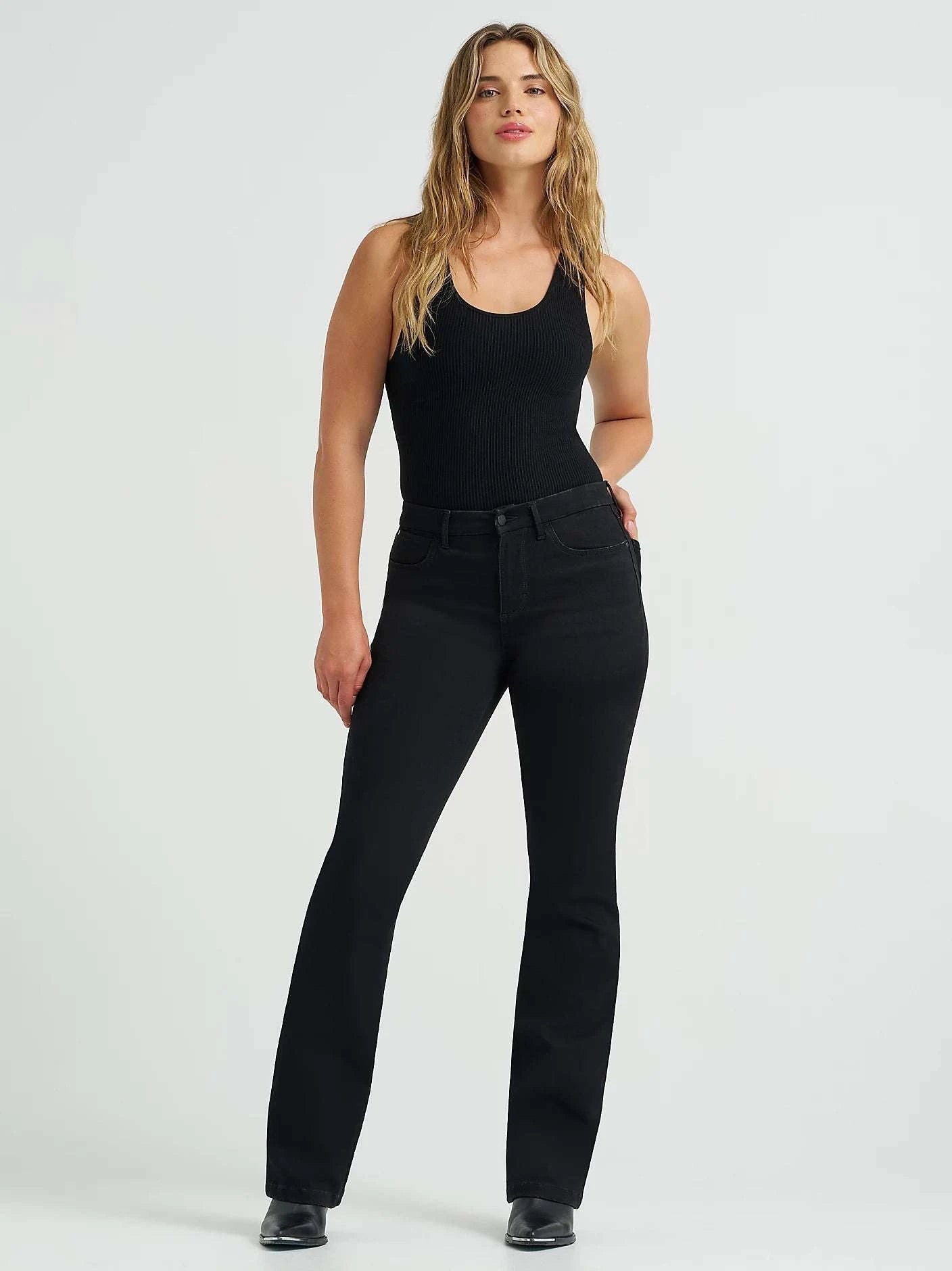 WRANGLER BOOTCUT JEAN-WOMEN BLACK 112371949 Laherradurawwnc.com