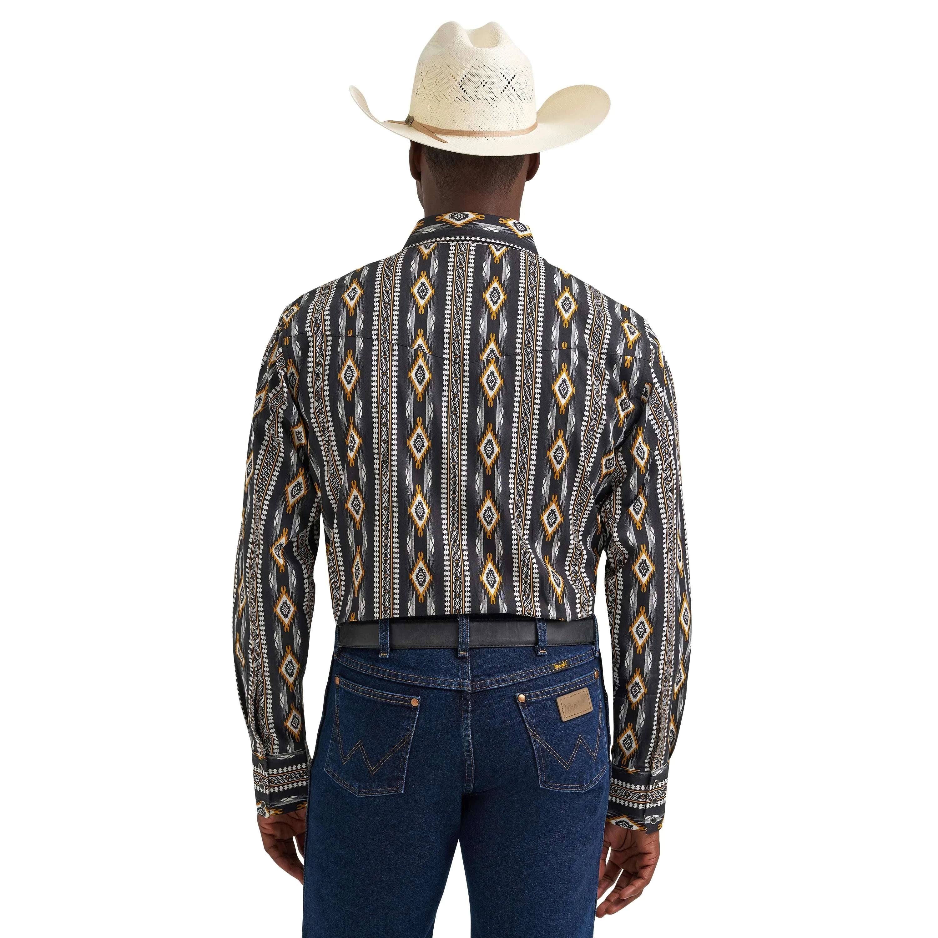 WRANGLER SHIRT MEN BLACK 112374910 Laherradurawwnc.com