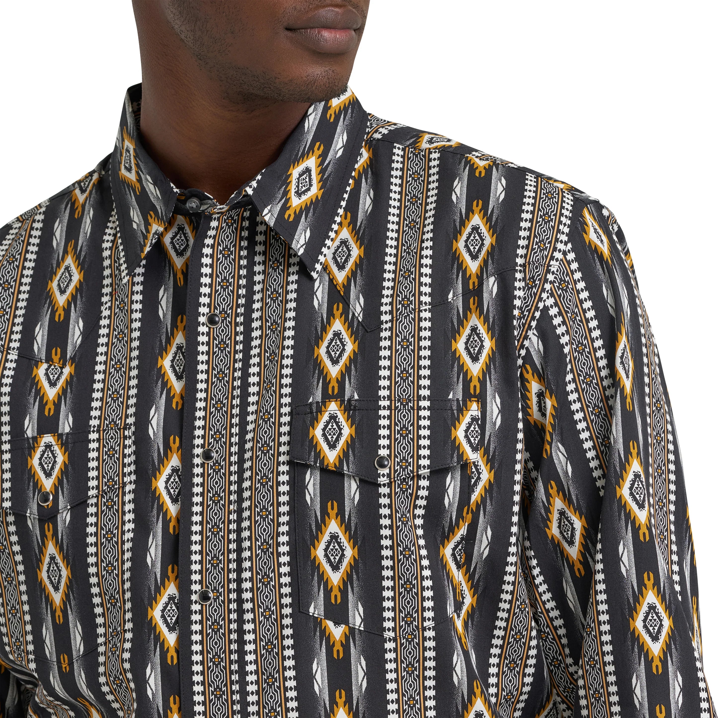 WRANGLER SHIRT MEN BLACK 112374910