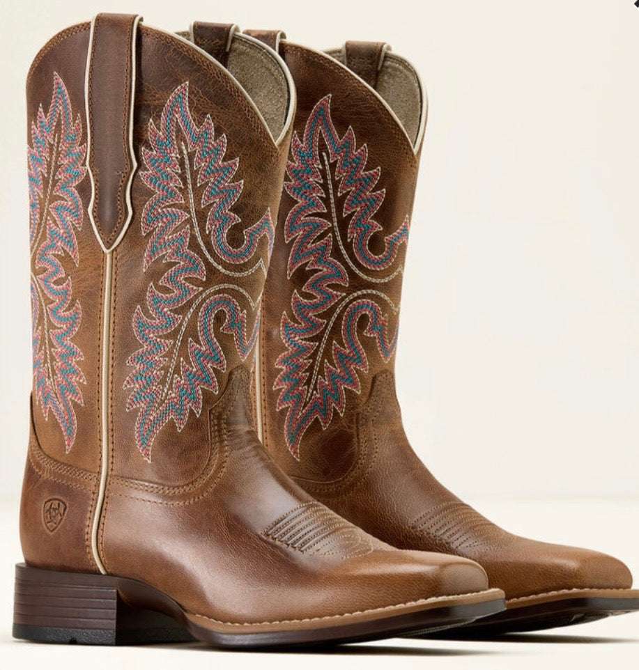 WOMENS BOOT CANYON POINT MESA BROWN WIDE SQUARE 10074304 Laherradurawwnc.com