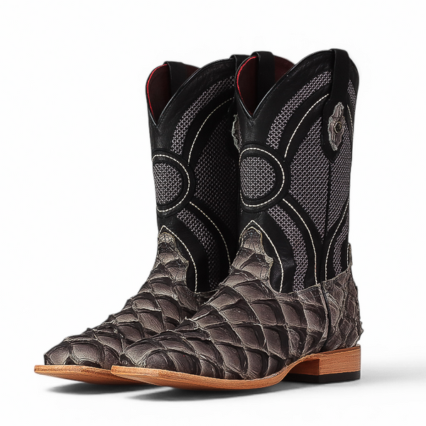 LA HERRADURA LH008 BOTAS DE HOMBRE EXÓTICAS-RANCHERA PEZ SUIZA PUNTA CUADRADA EE