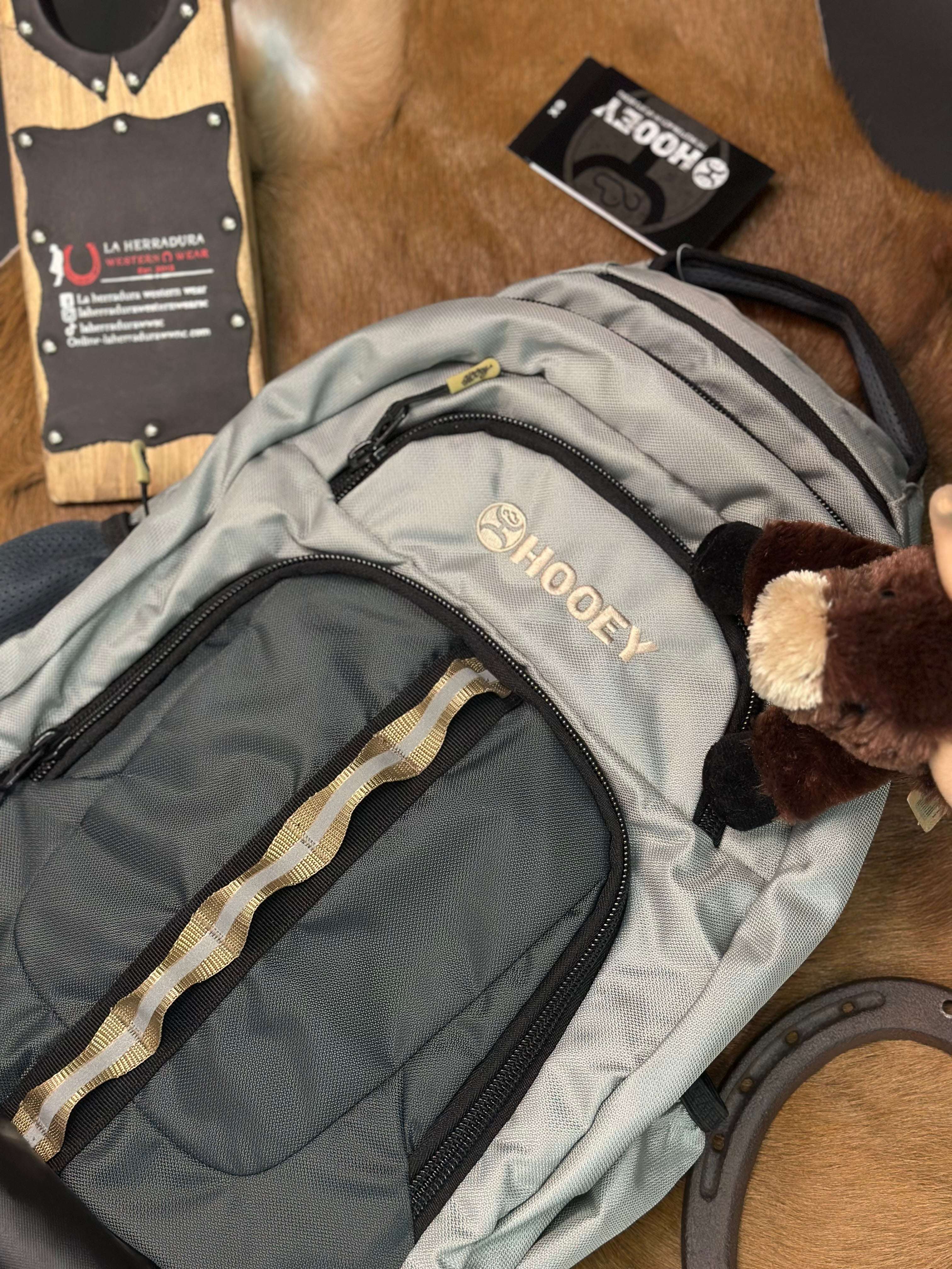 HOOEY “OX” BACKPACK GREY -BP054GYCH Laherradurawwnc.com
