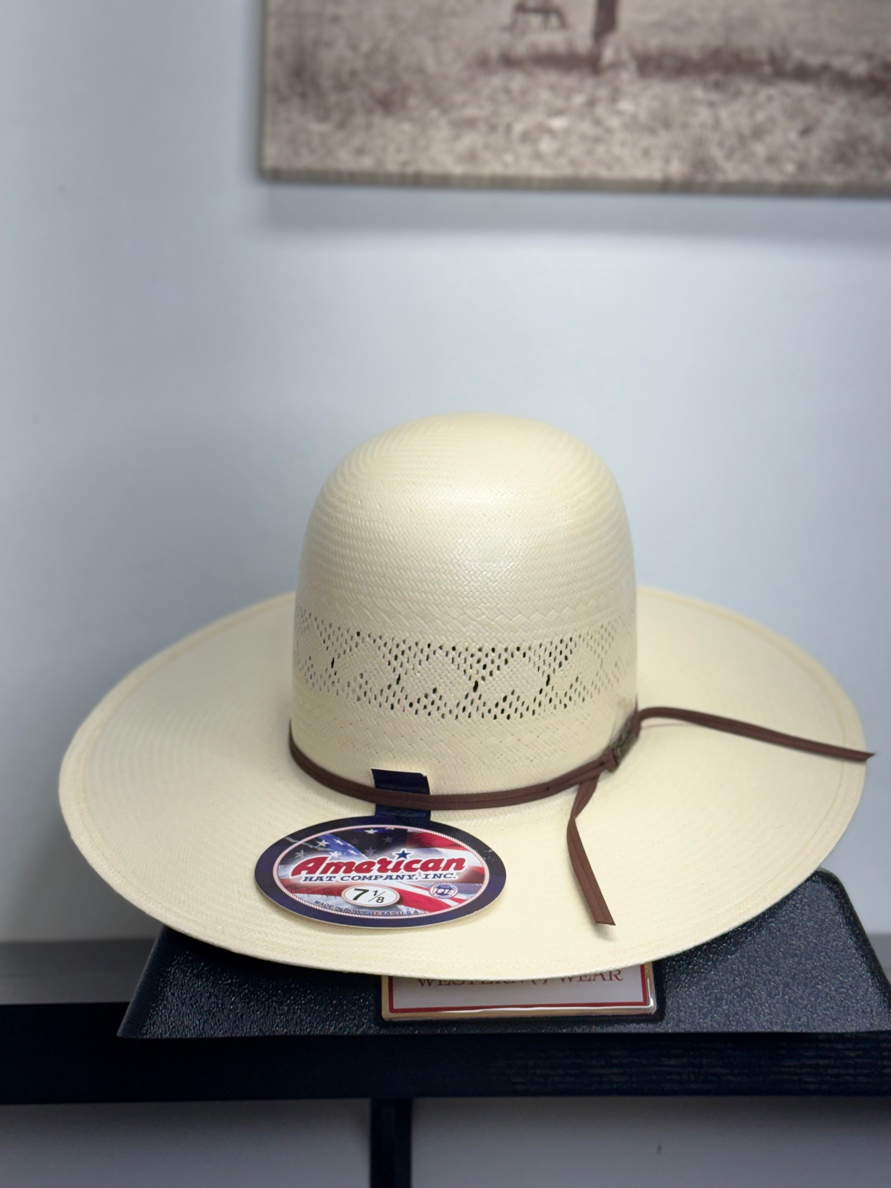 8110 AMERICAN HAT OPEN CROWN STRAW HAT STYLE