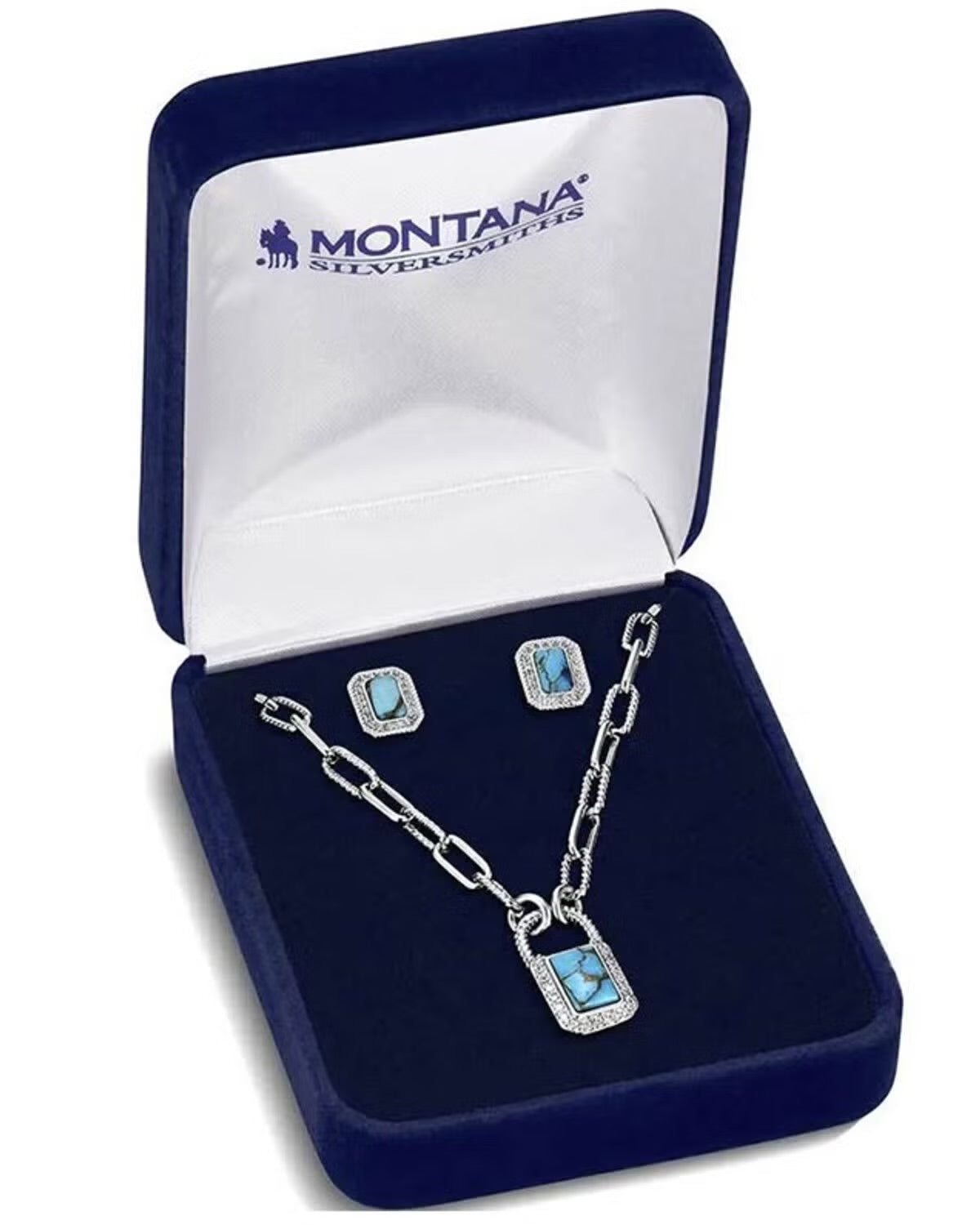 MONTANA SILVERSMITH TURQUOISE GLAM NECKLACE SET