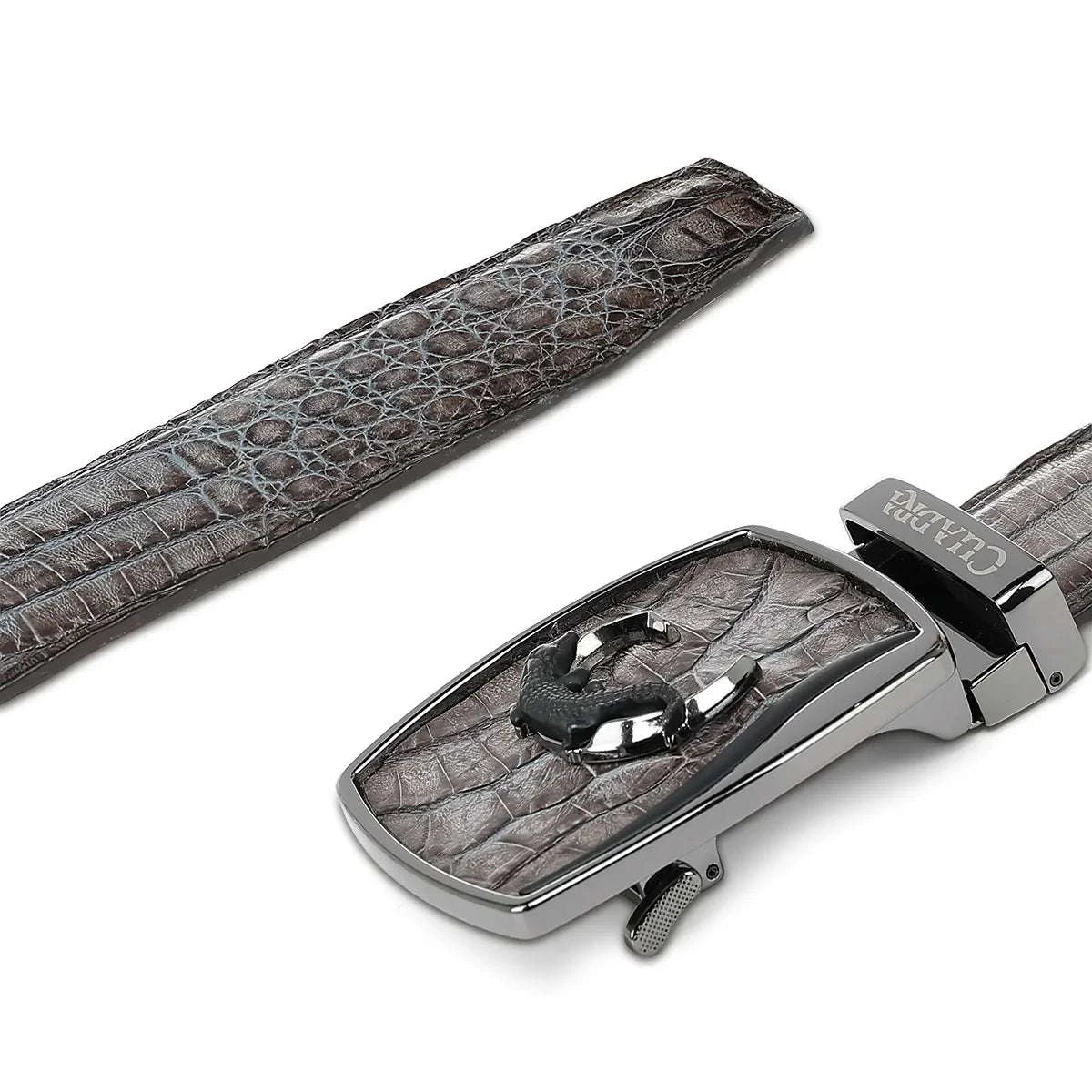 CUADRA GREY CAIMAN BELT FUSCUS STRAUSS GRIS -BC481 Laherradurawwnc.com