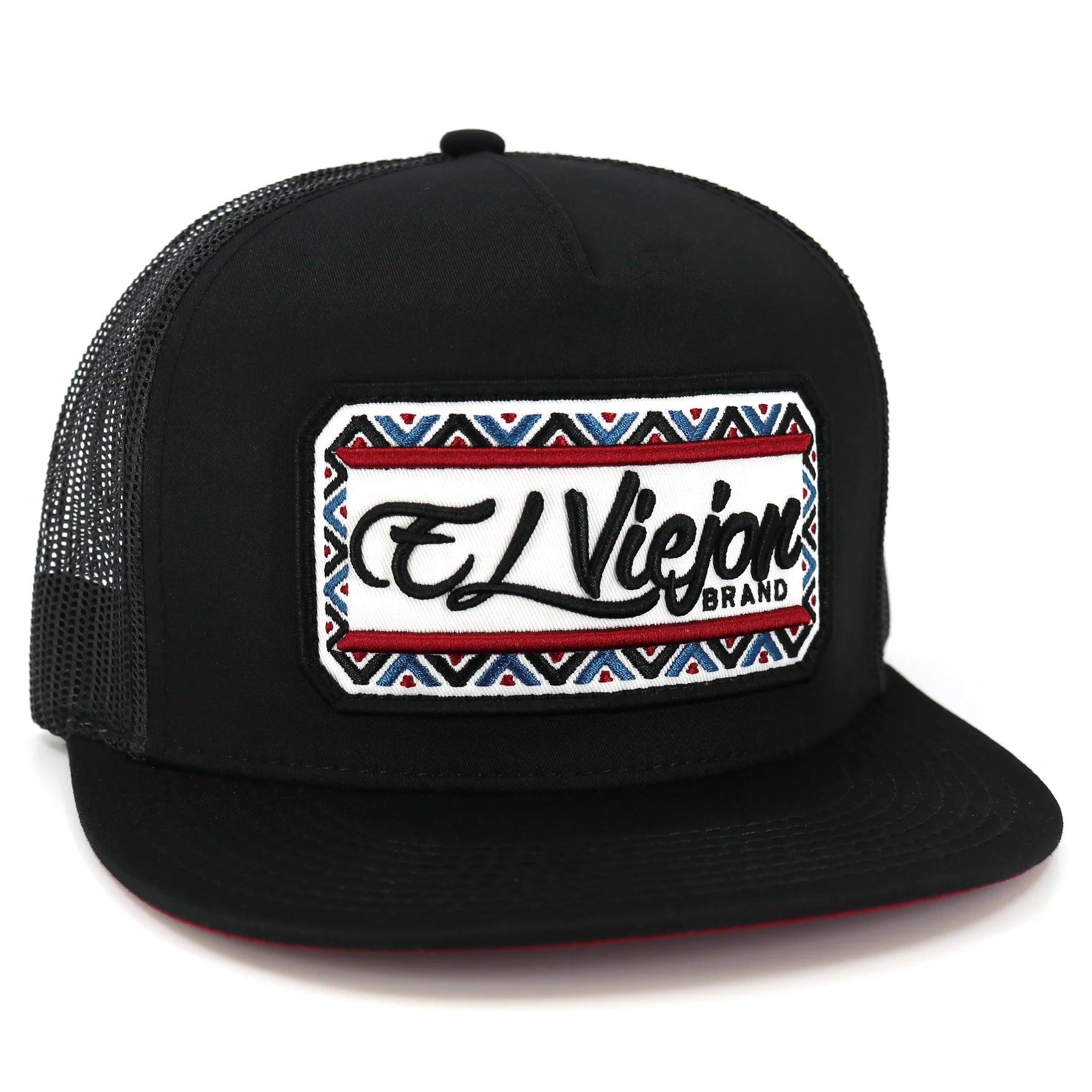 EL VIEJON NAYARIT BLACK FLAT VISOR HAT