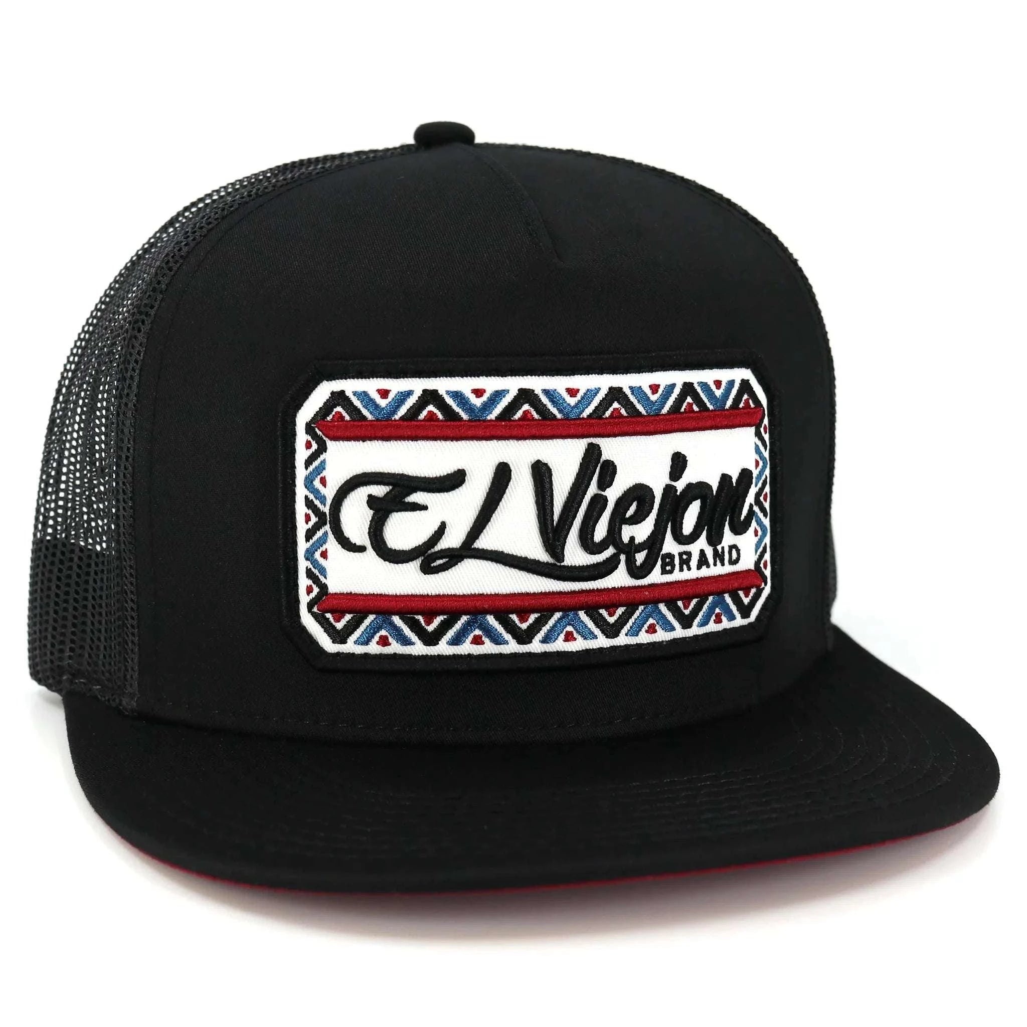 Black trucker cap