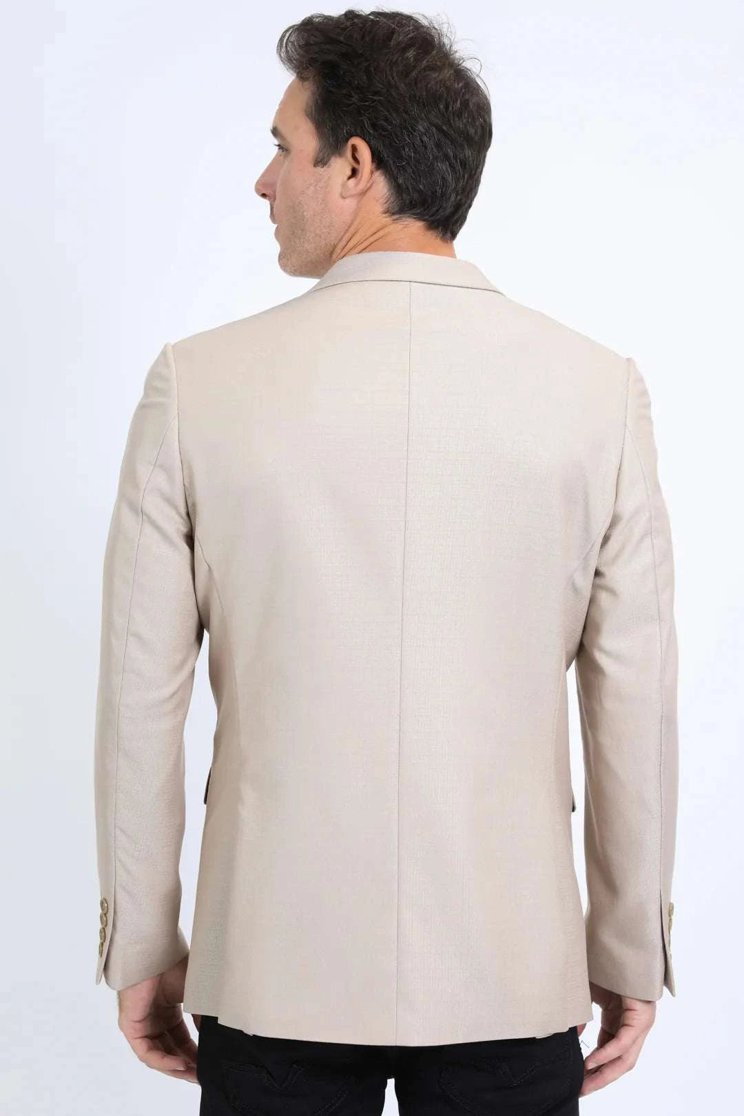 PLATINI MENS MODERN FIT KHAKI BLAZER -BLZ10532 Laherradurawwnc.com