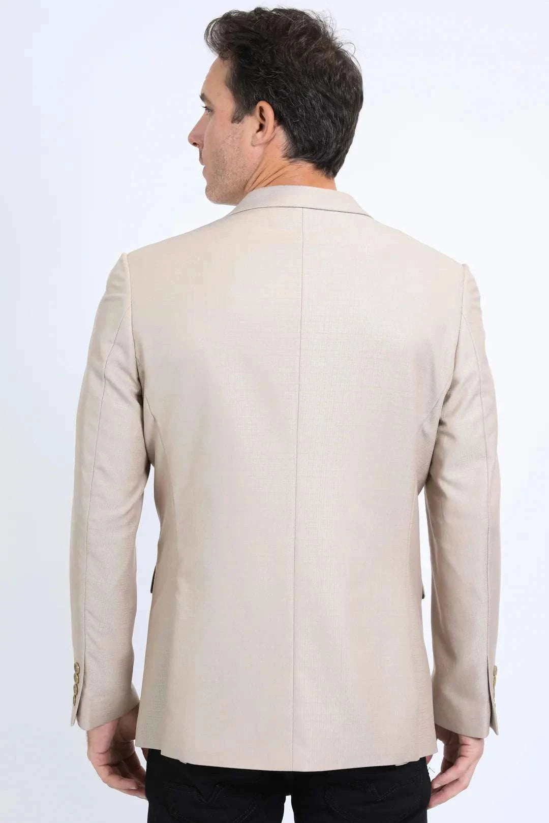 PLATINI MENS MODERN FIT KHAKI BLAZER -BLZ10532 Laherradurawwnc.com