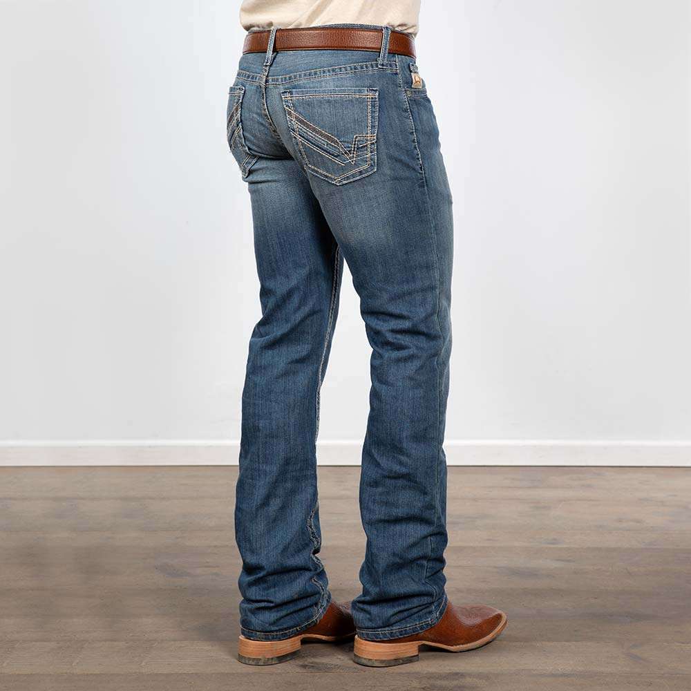 CINCH JEAN IAN MID RISE SLIM BOOT CUT MEDIUM WASH-MB59036001 Laherradurawwnc.com