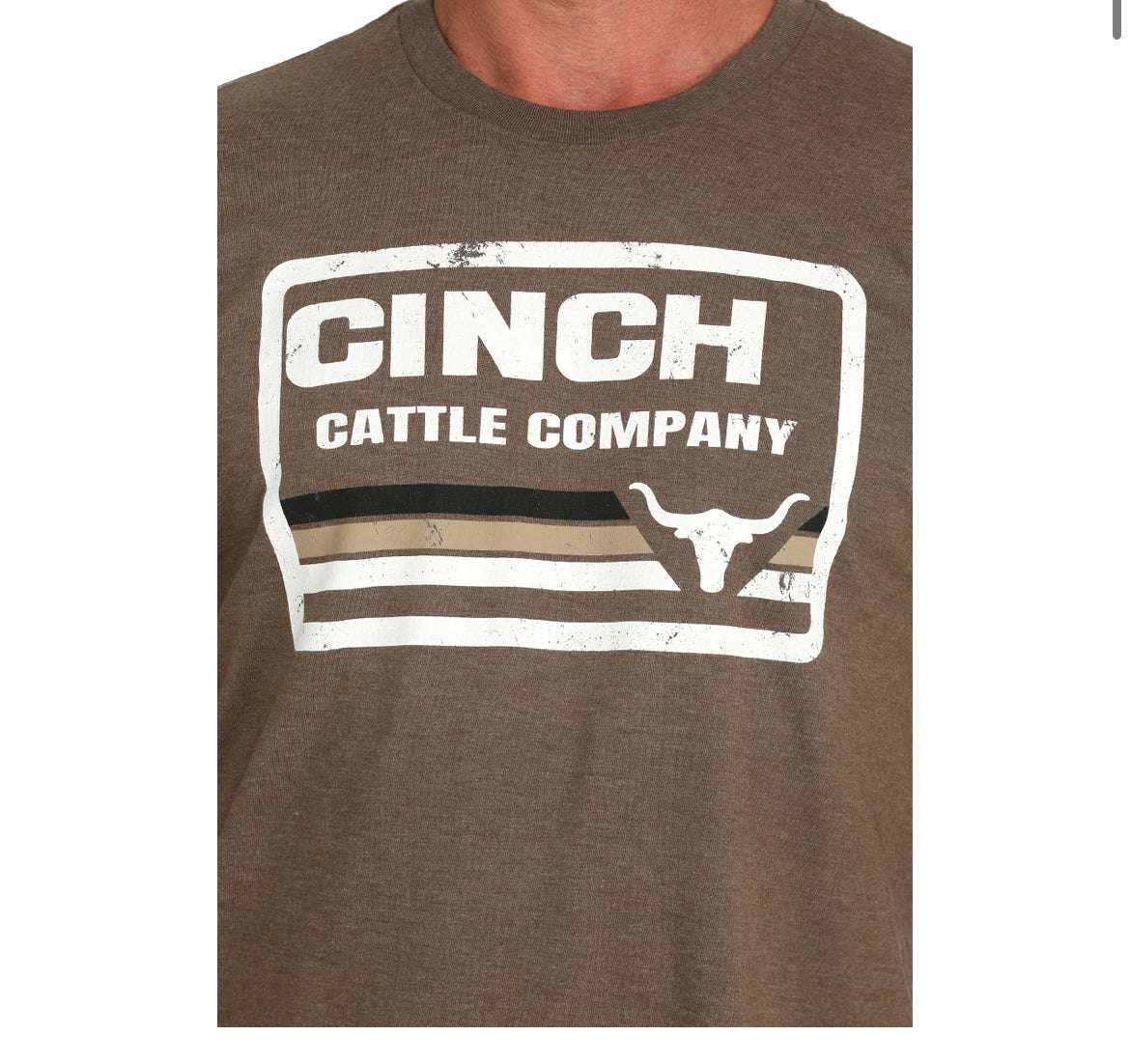 CINCH T-SHIRT MTT1690675 BROWN Laherradurawwnc.com
