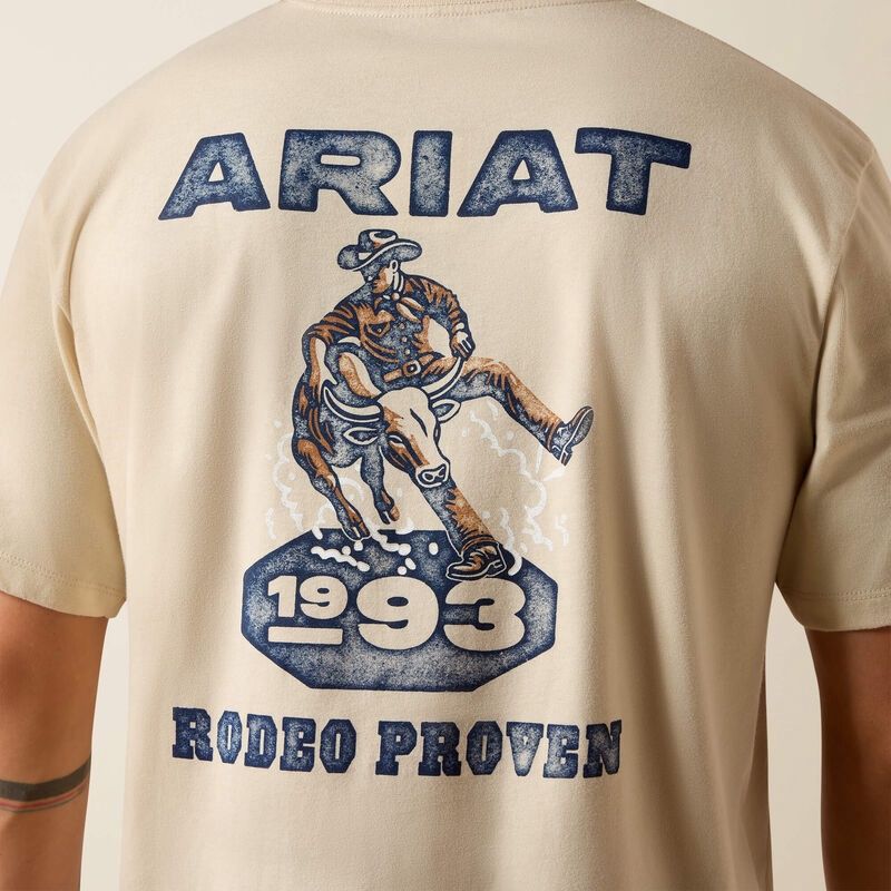 ARIAT MEN PROVEN STAMP SS TSHRT NATURAL 10073416