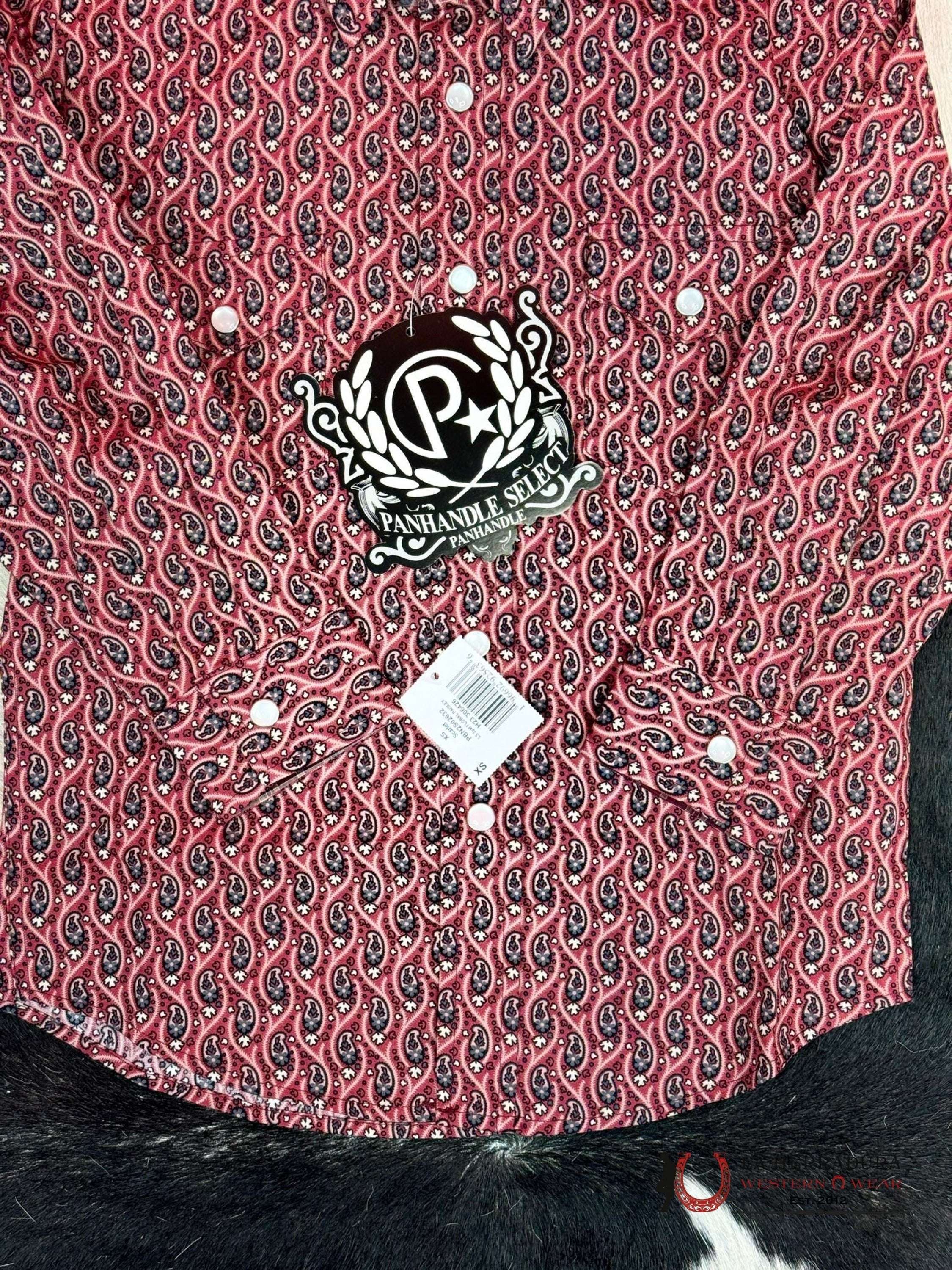 PANHANDLE AZTEC SHIRT Scarlet PBN2S02632 Laherradurawwnc.com