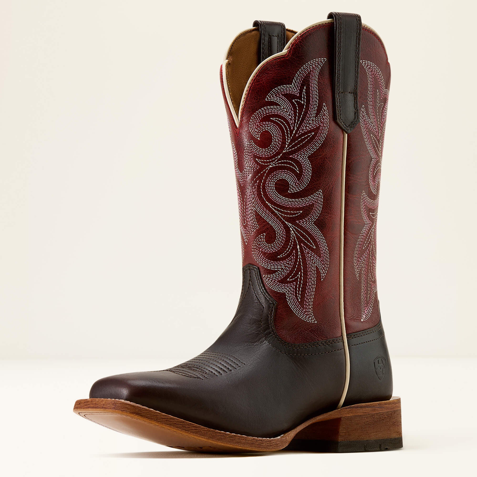 ARIAT WOMEN COUNTY LANE CHOCOLATE/DEEP RED 10074375