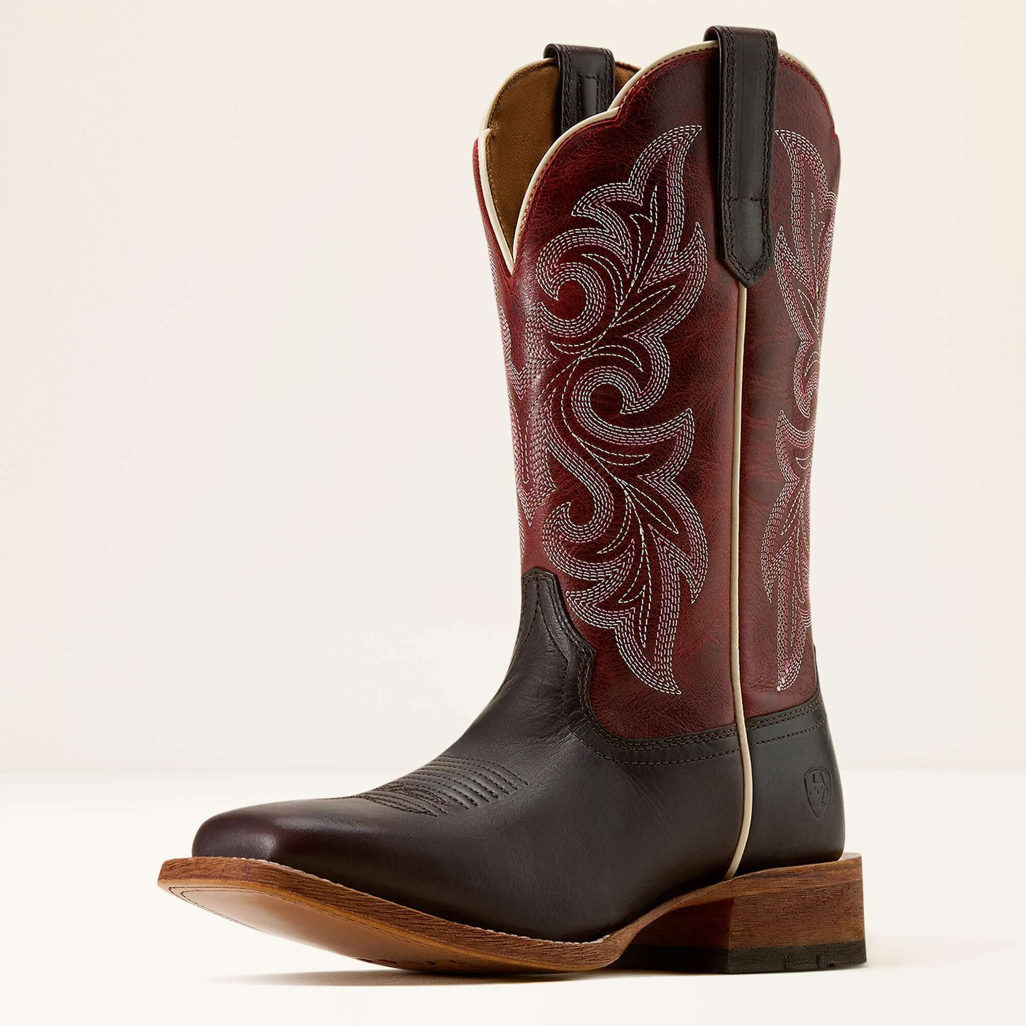 ARIAT WOMEN COUNTY LANE CHOCOLATE/DEEP RED 10074375 Laherradurawwnc.com