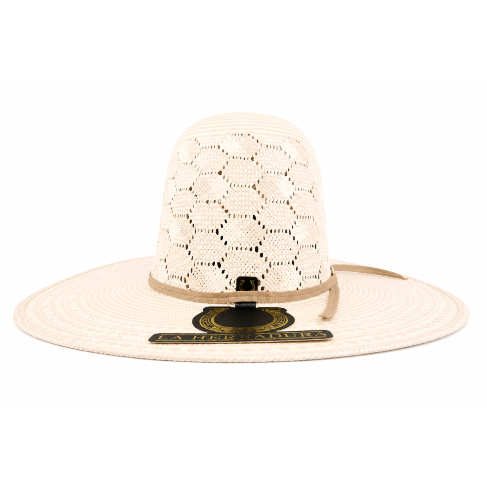 HERRADURA STRAW HAT 300X PANAL BICOLOR OPEN CROWN