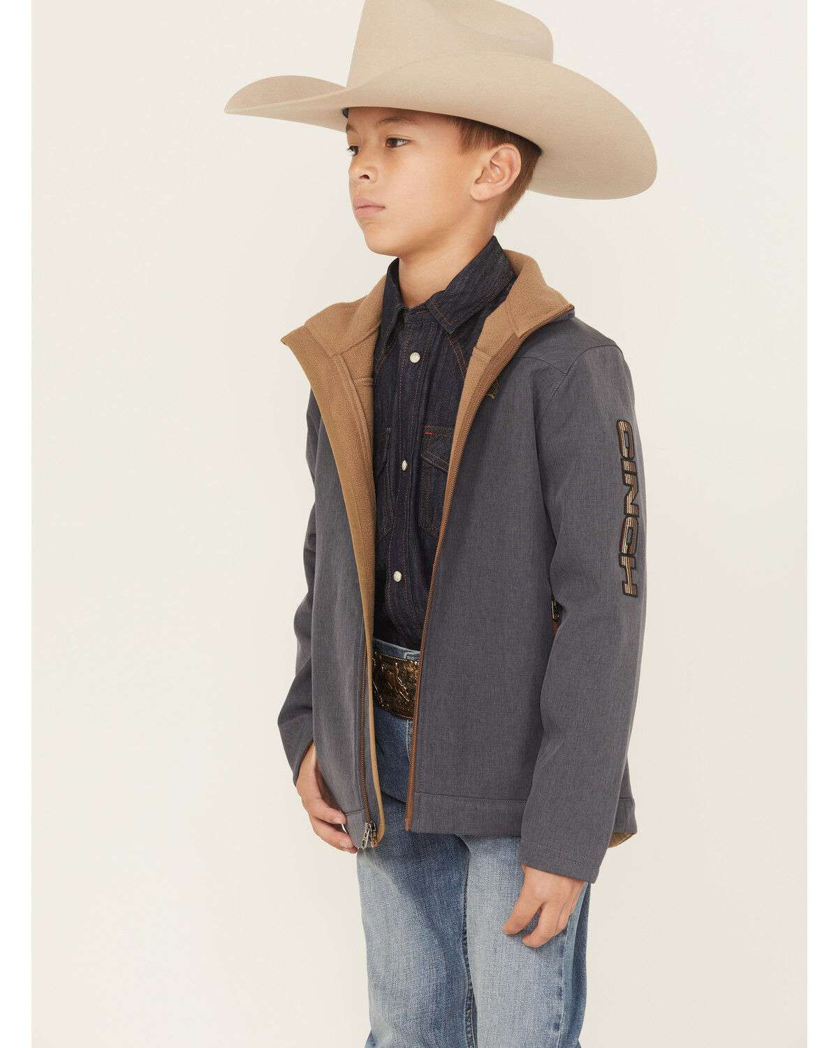 CINCH BOYS JACKET MWJ5070007 GREY Laherradurawwnc.com