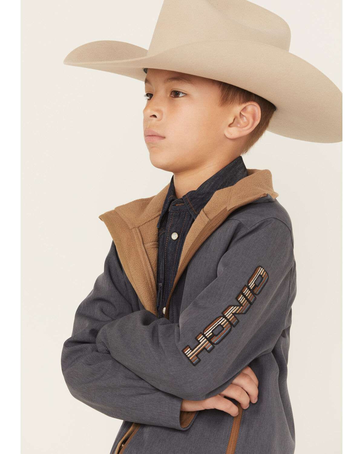 CINCH BOYS JACKET MWJ5070007 GREY Laherradurawwnc.com