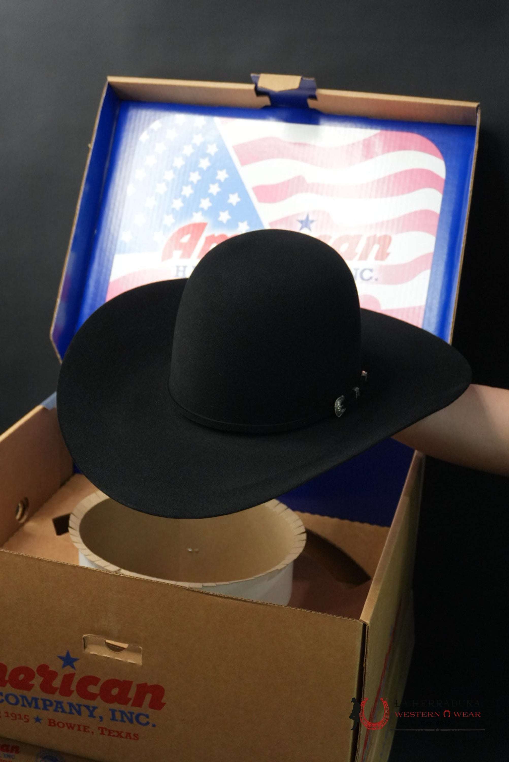 200X American Felt Hat Black TEJANA