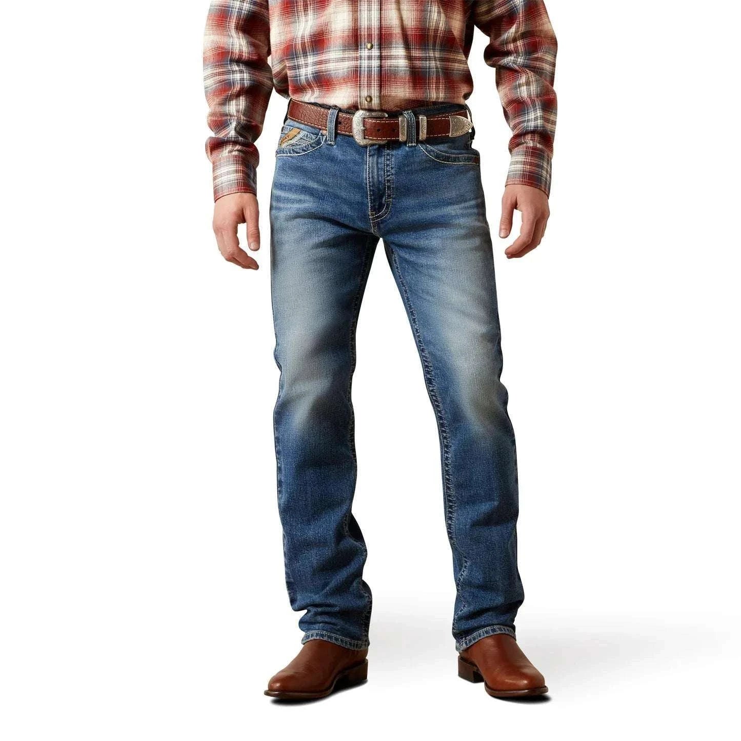 ARIAT MENS JEANS M8 MODERN SLIM LEG STRETCH ZANE 10065920 Laherradurawwnc.com