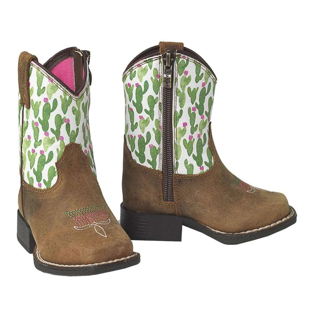ARIAT ‘ANAHEIM’ BROWN/CACTUS BOOT A441000844 Laherradurawwnc.com