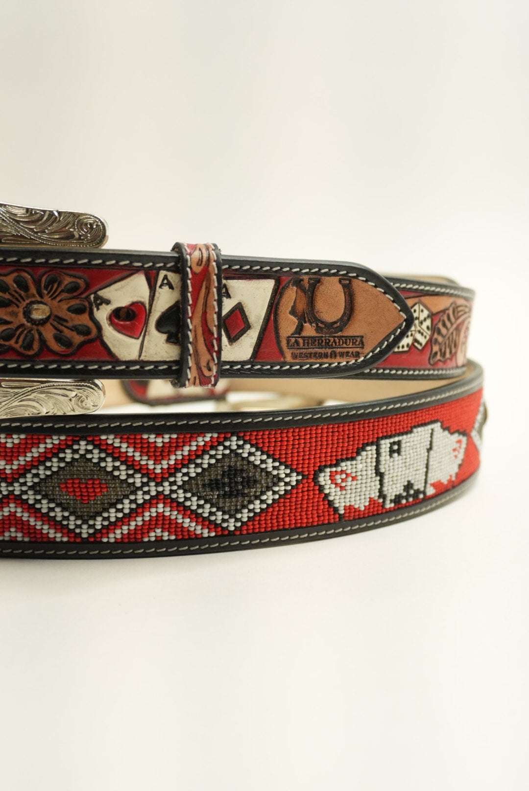 LA HERRADURA RED CASINO BELT NEW DESIGN Laherradurawwnc.com