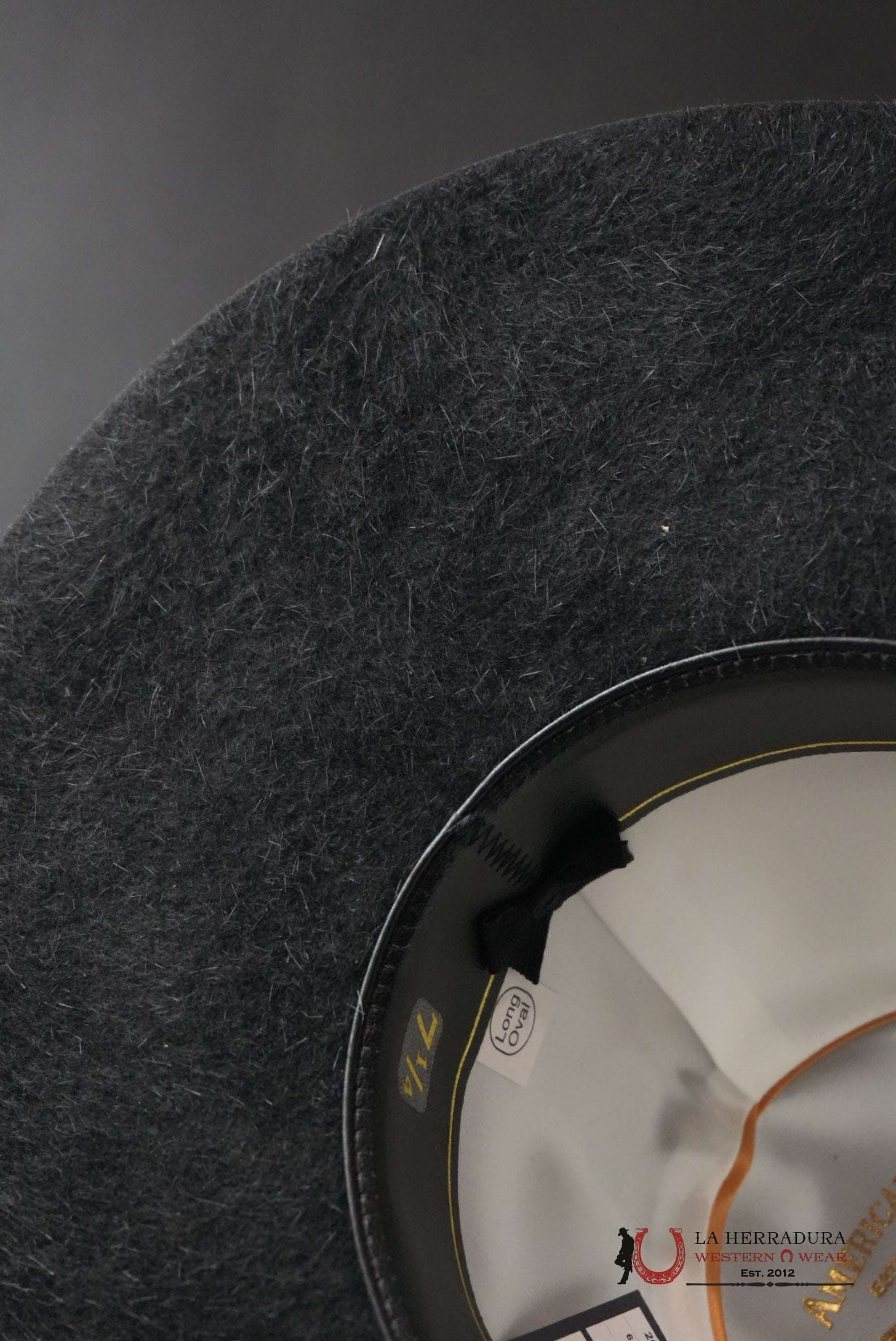 20X American Felt Hat Grizzly Black TEJANA