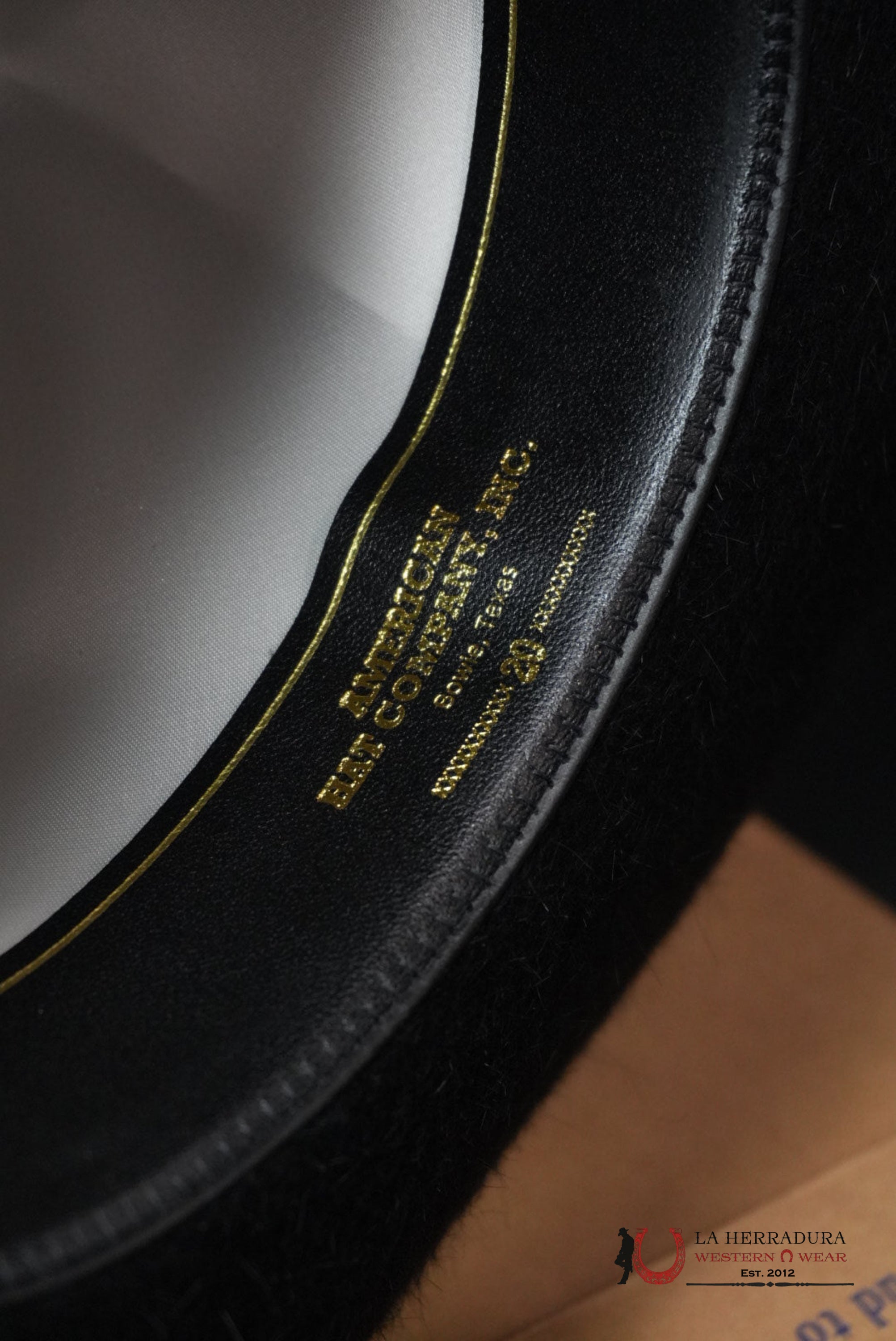 20X American Felt Hat Grizzly Black TEJANA