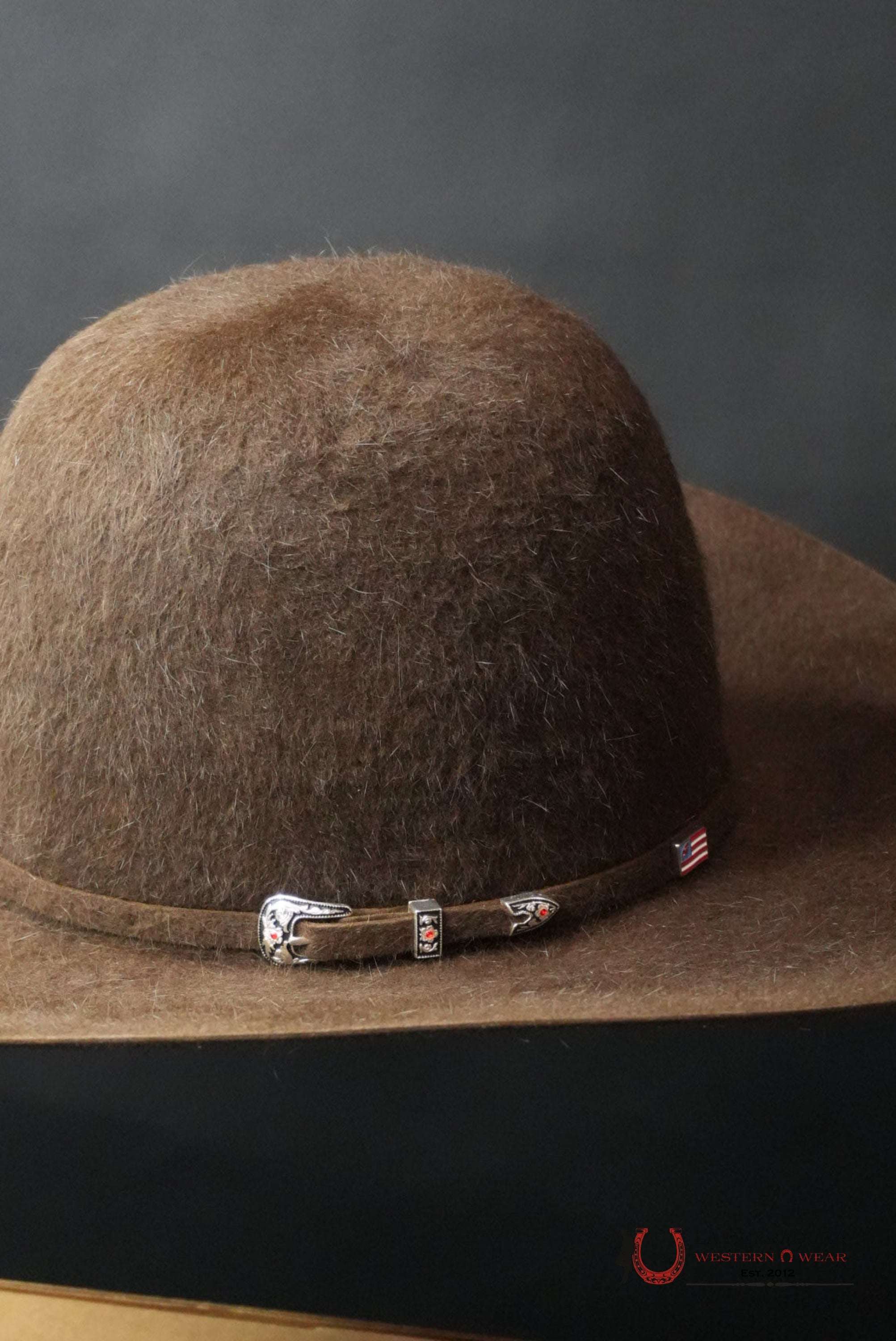20X American Felt Hat Grizzly Chocolate TEJANA